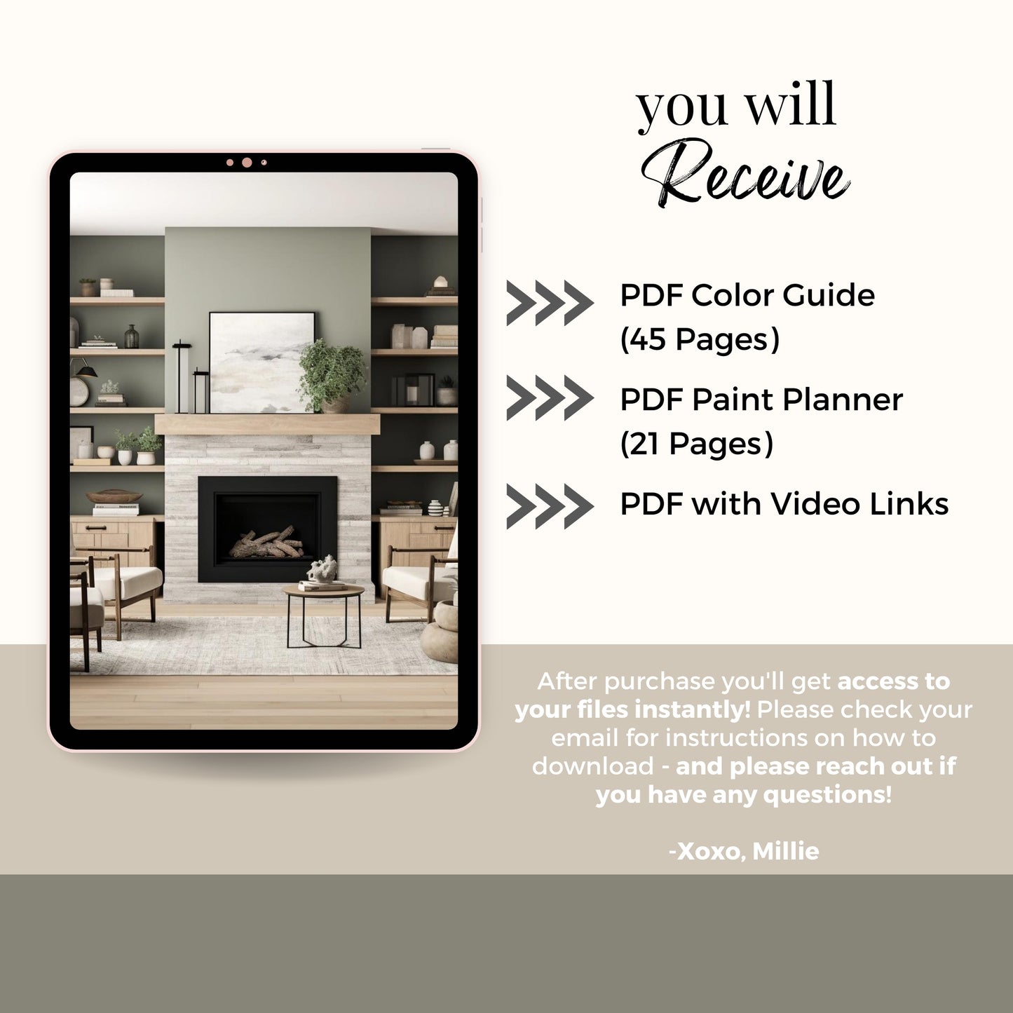 Clary Sage Sherwin Williams Paint Palette, Warm Neutral Interior Paint Colors, Cottage Color Scheme, Creamy