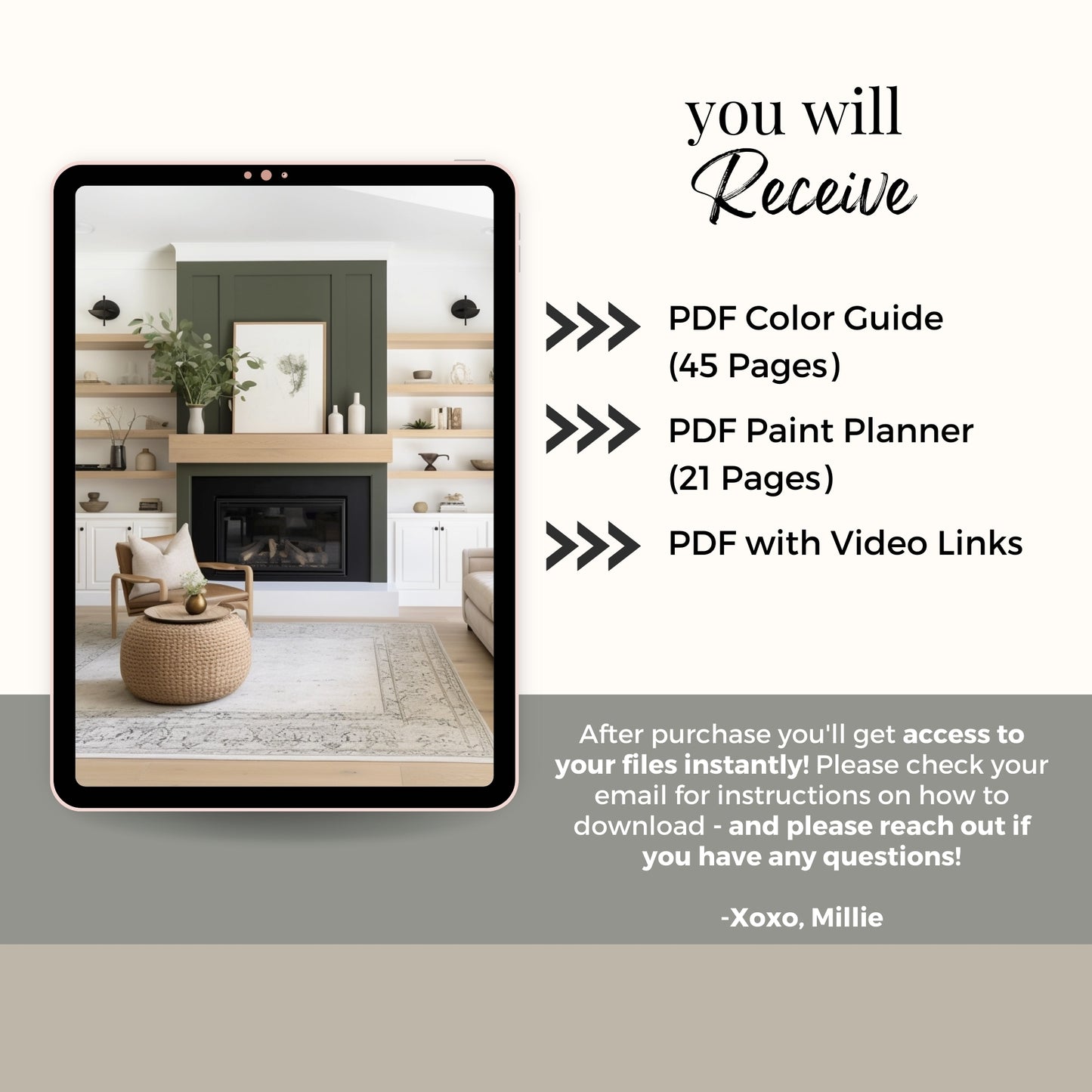 White Dove Benjamin Moore Paint Palette - Modern Neutral Interior Paint Colors for Home - Coordinating Interior Design Color Palette, Benjamin Moore White Dove