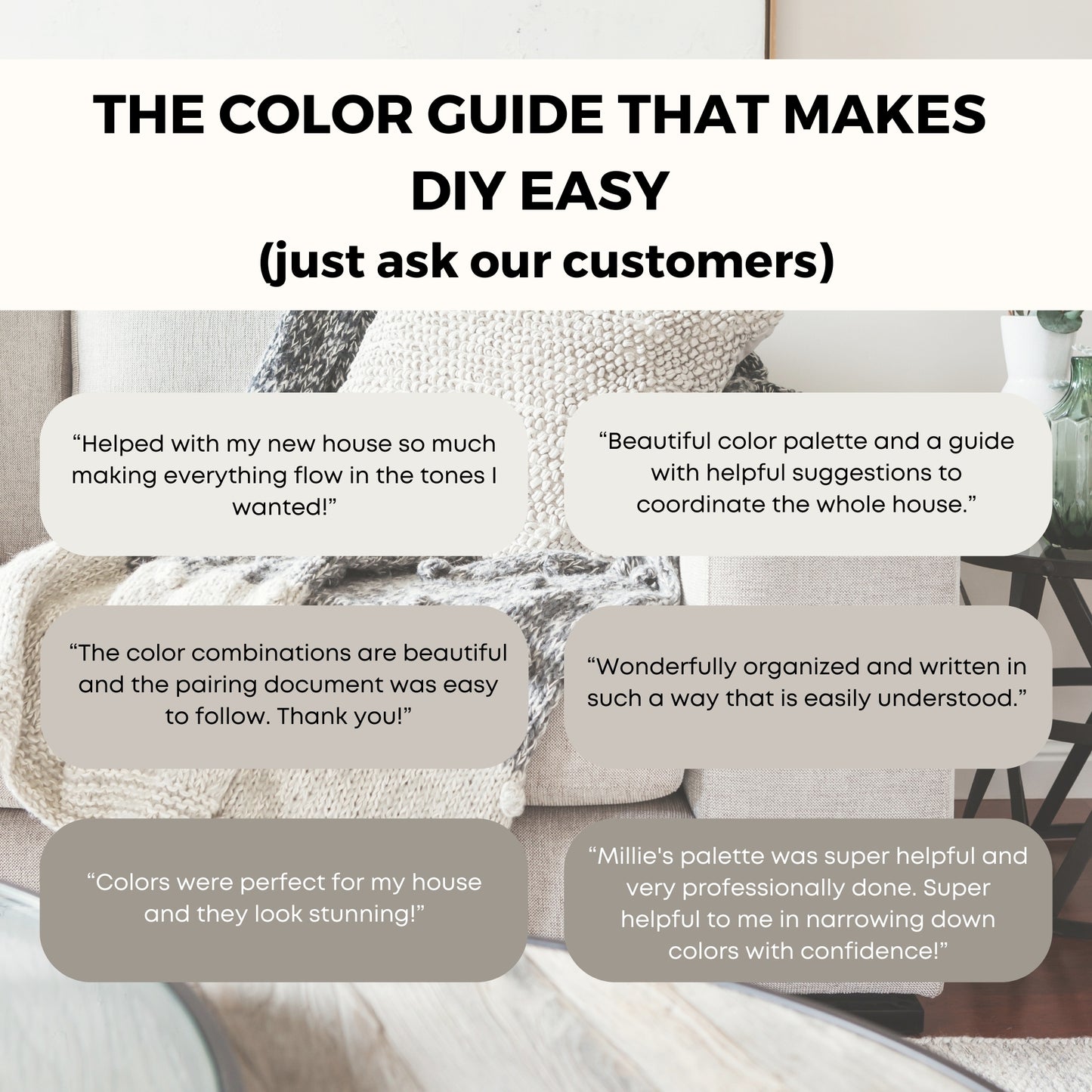 Greige Farmhouse Benjamin Moore Paint Palette - Modern Neutral Interior Paint Colors for Home - Coordinating Interior Design Color Palette, Benjamin Moore, Gray Mountain
