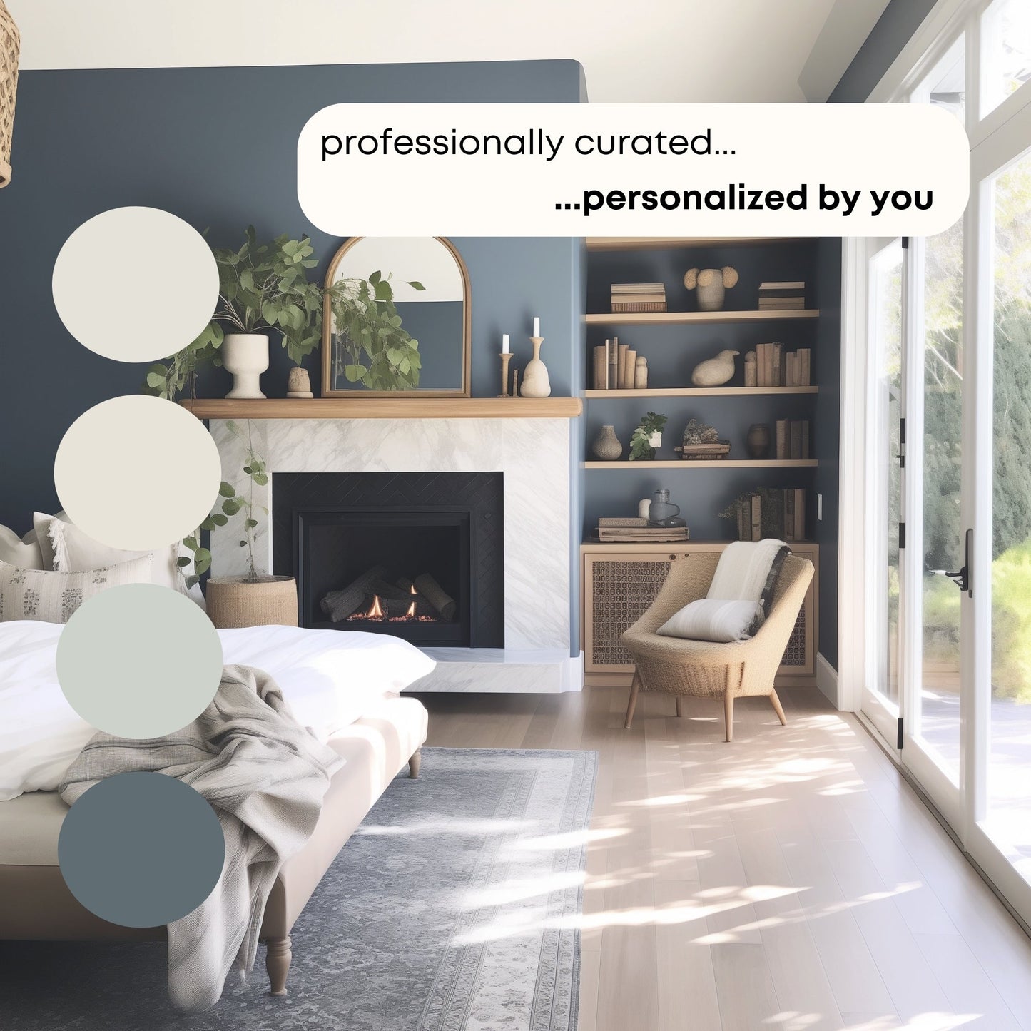 Salty Sea Benjamin Moore Paint Palette, Modern Coastal Interior Paint Colors for Home, Coastal Interior Design Color Palette, Airy Neutrals, Classic Gray
