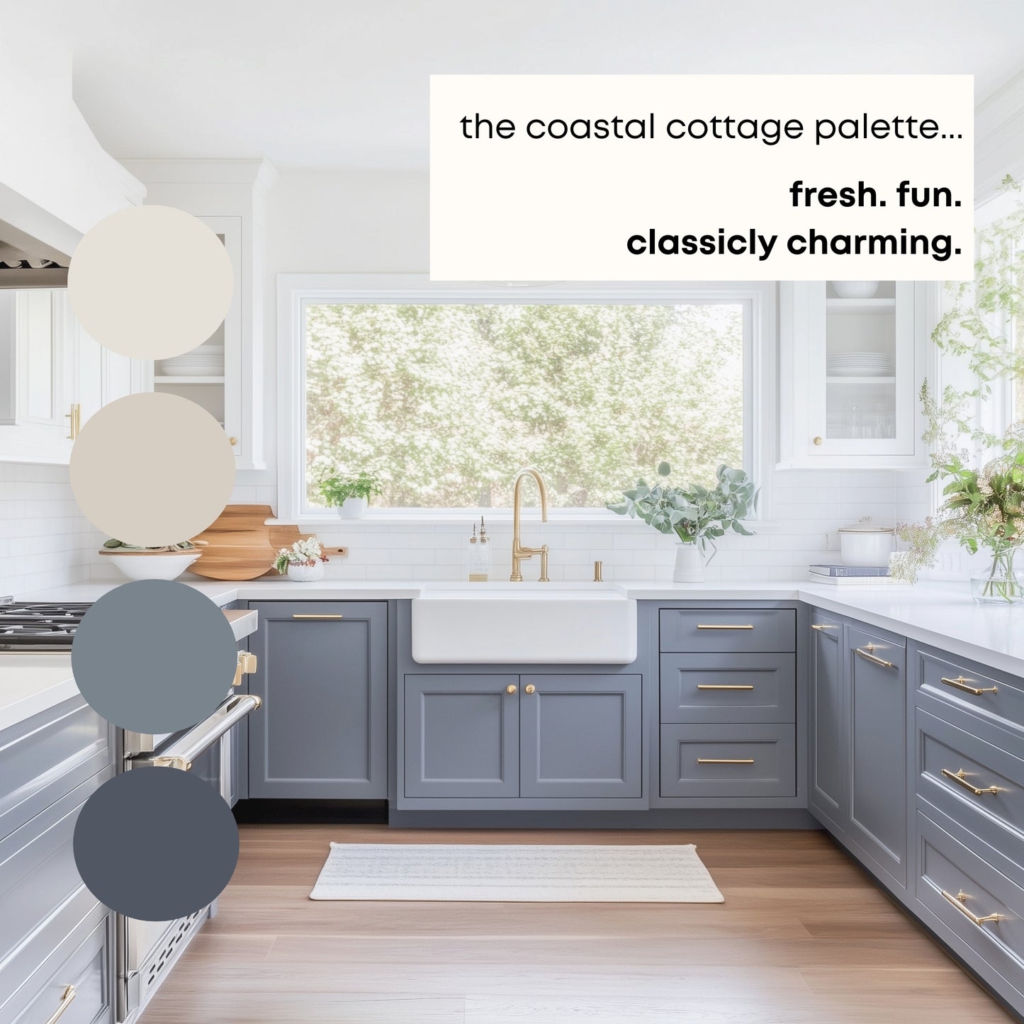 Coastal Cottage Benjamin Moore Paint Palette, Paint Colors for Home, Cottage Neutrals, Whole House Scheme, Beach House Colors, Seapearl
