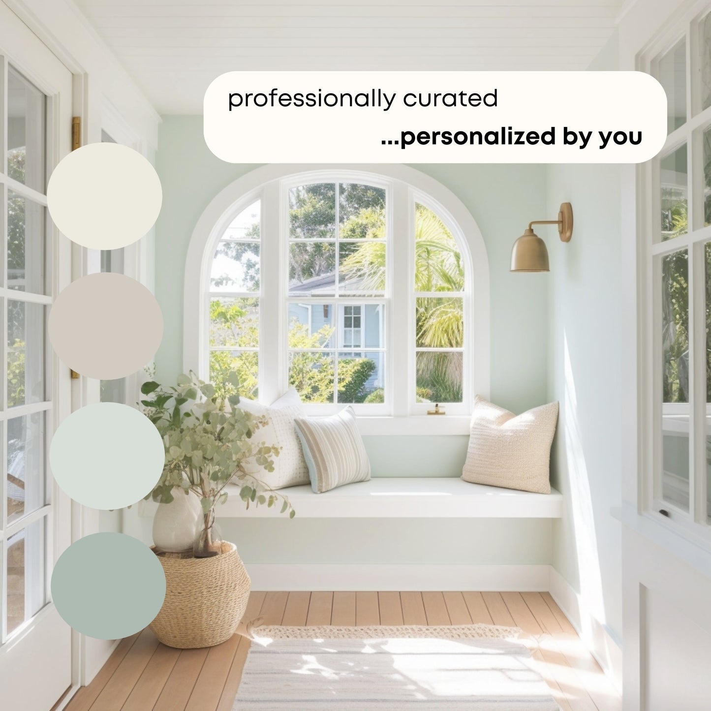 Apparition Benjamin Moore Paint Palette - Modern Neutral Interior Paint Colors for Home - Coordinating Interior Design Color Palette, Benjamin Moore Coastal
