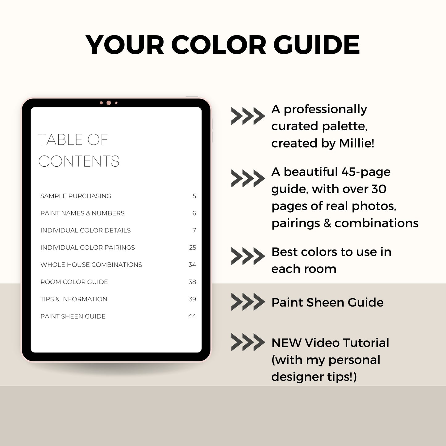 Farmhouse Benjamin Moore Paint Palette, Neutral Interior Paint Colors, Modern Farmhouse Color Scheme, Revere Pewter