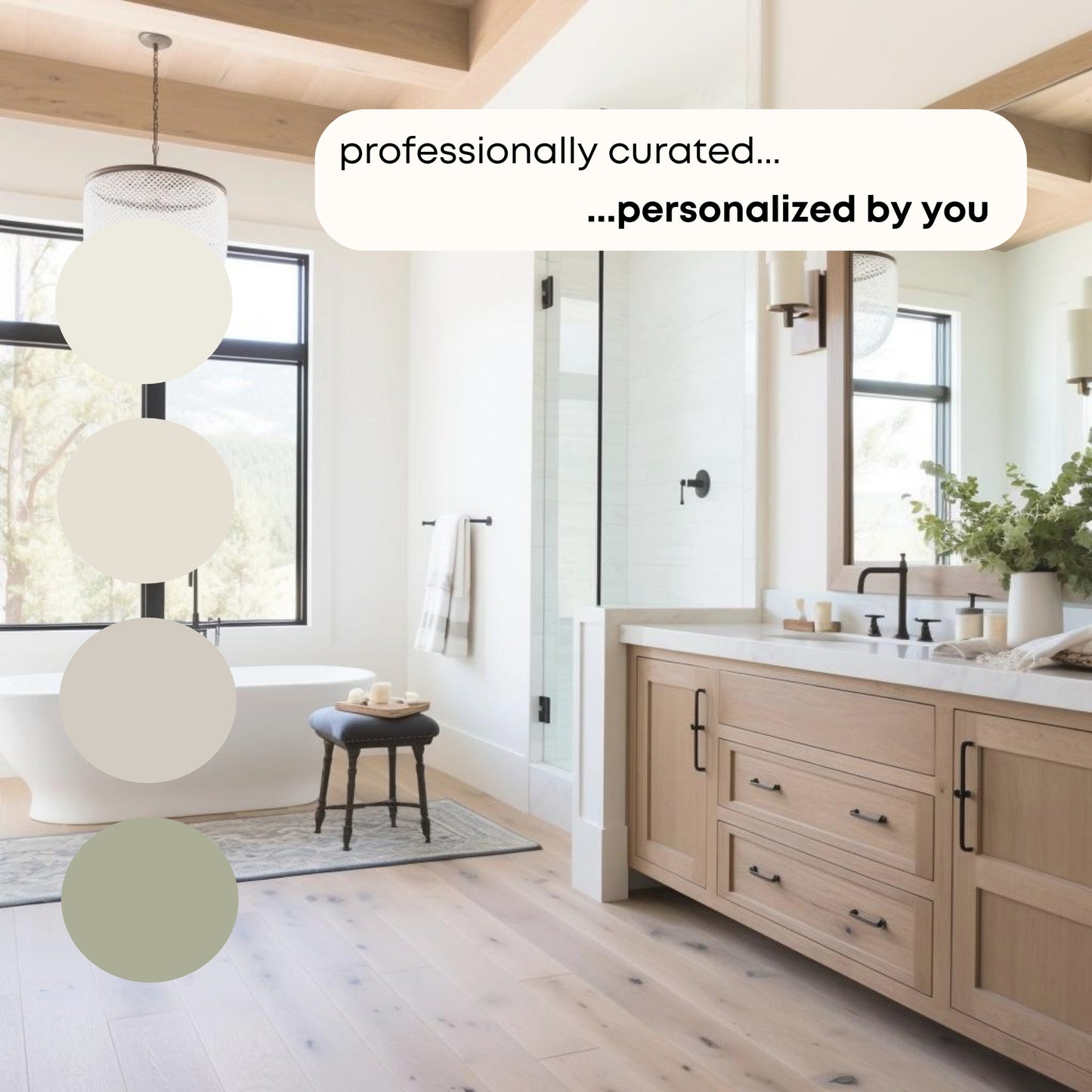 Saybrook Sage Benjamin Moore Paint Palette, Warm Neutral Interior Paint Colors, Cottage Color Scheme, White Dove