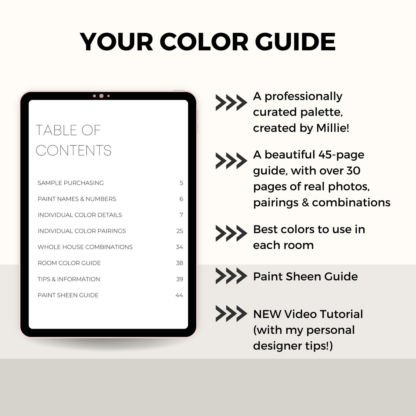 Calm Coastal Benjamin Moore Paint Palette - Modern Neutral Interior Paint Colors for Home, Coastal Interior Design Color Palette, Smoke