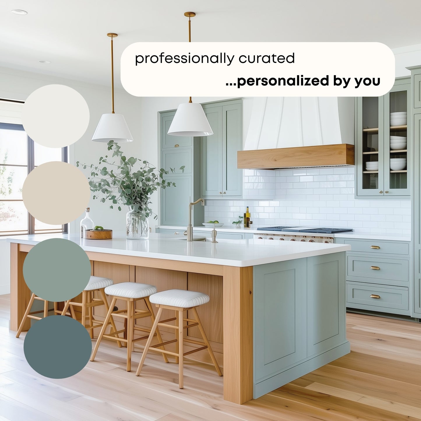 Honey Oak Blue Greens Benjamin Moore Paint Palette, Paint Colors for Home, Modern Neutrals, Color Scheme, Colors for Honey Oak, Elmira White