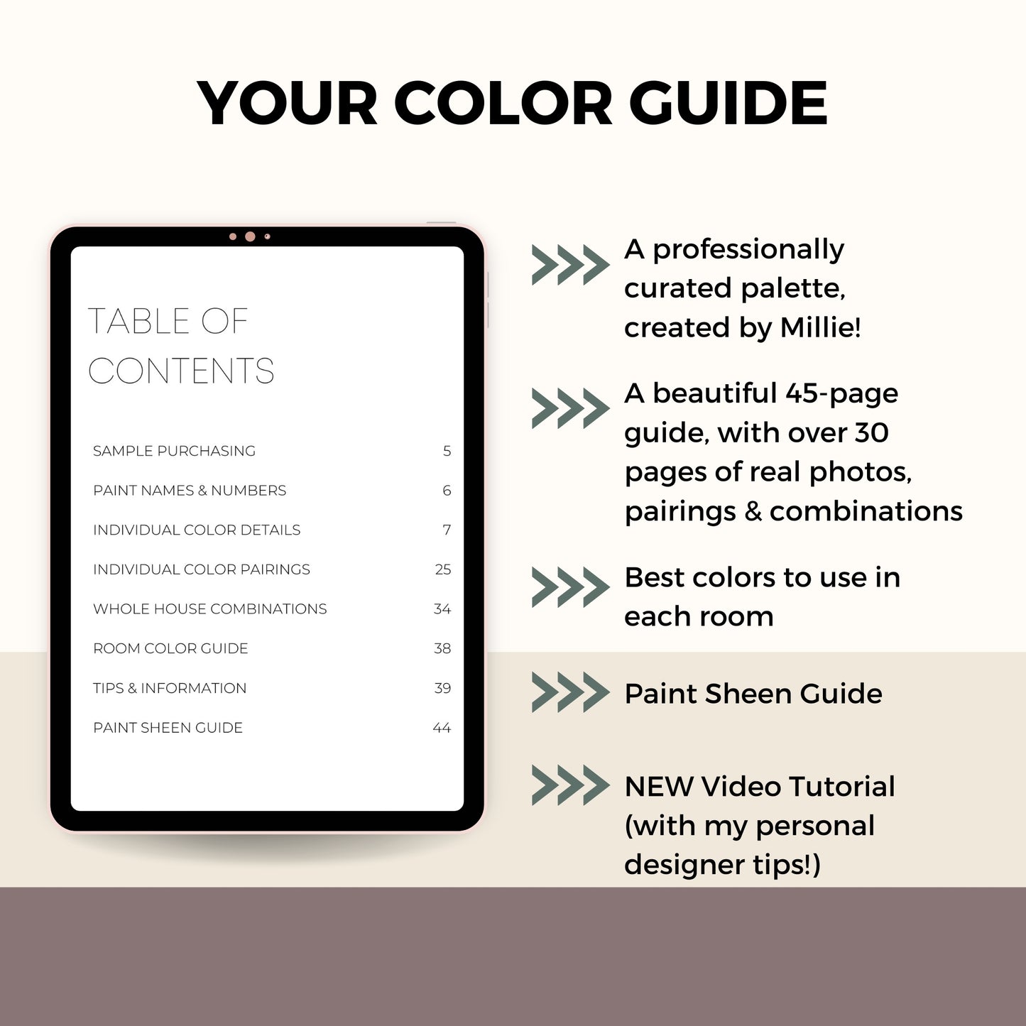 Modern Rustic Benjamin Moore Paint Palette, Paint Colors for Home, Modern Neutrals, Color Scheme, Organic Earth Tones, Cinnamon Slate