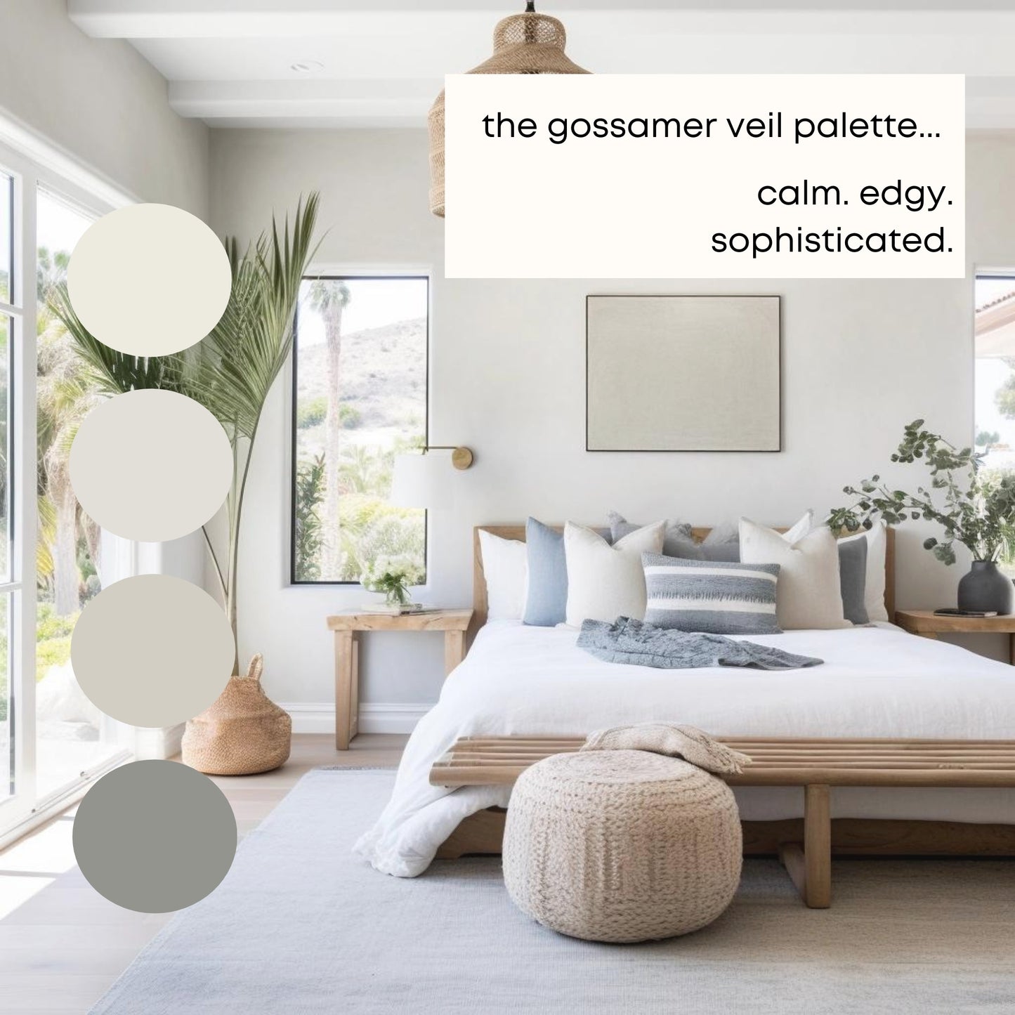 Gossamer Veil Sherwin Williams Paint Palette, Neutral Interior Paint Colors, Lake House Color Scheme, Greek Villa