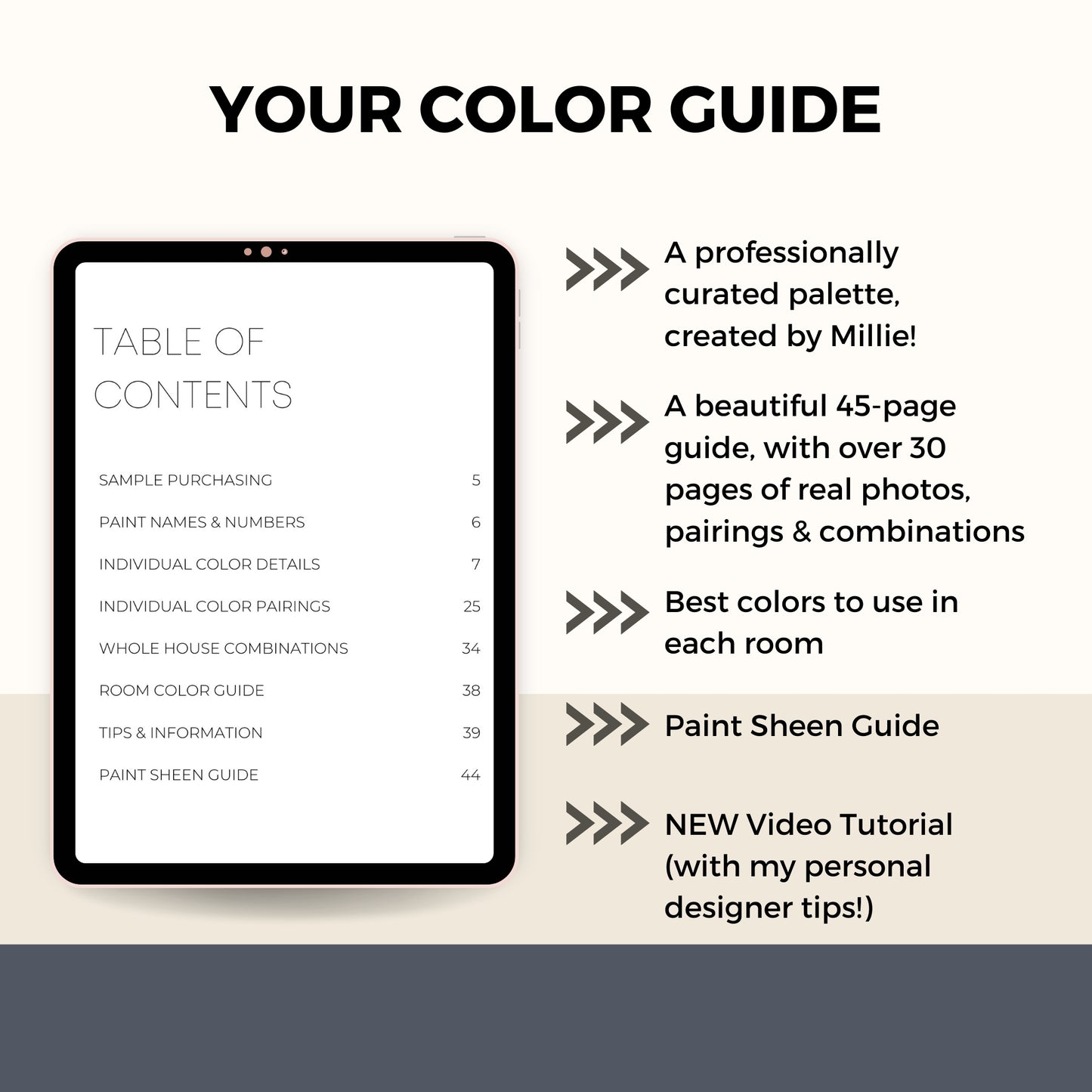 Lake House Benjamin Moore Paint Palette - Modern Neutral Interior Paint Colors for Home, Coastal Interior Design Color Palette, Lake House, Benjamin Moore Hale Navy