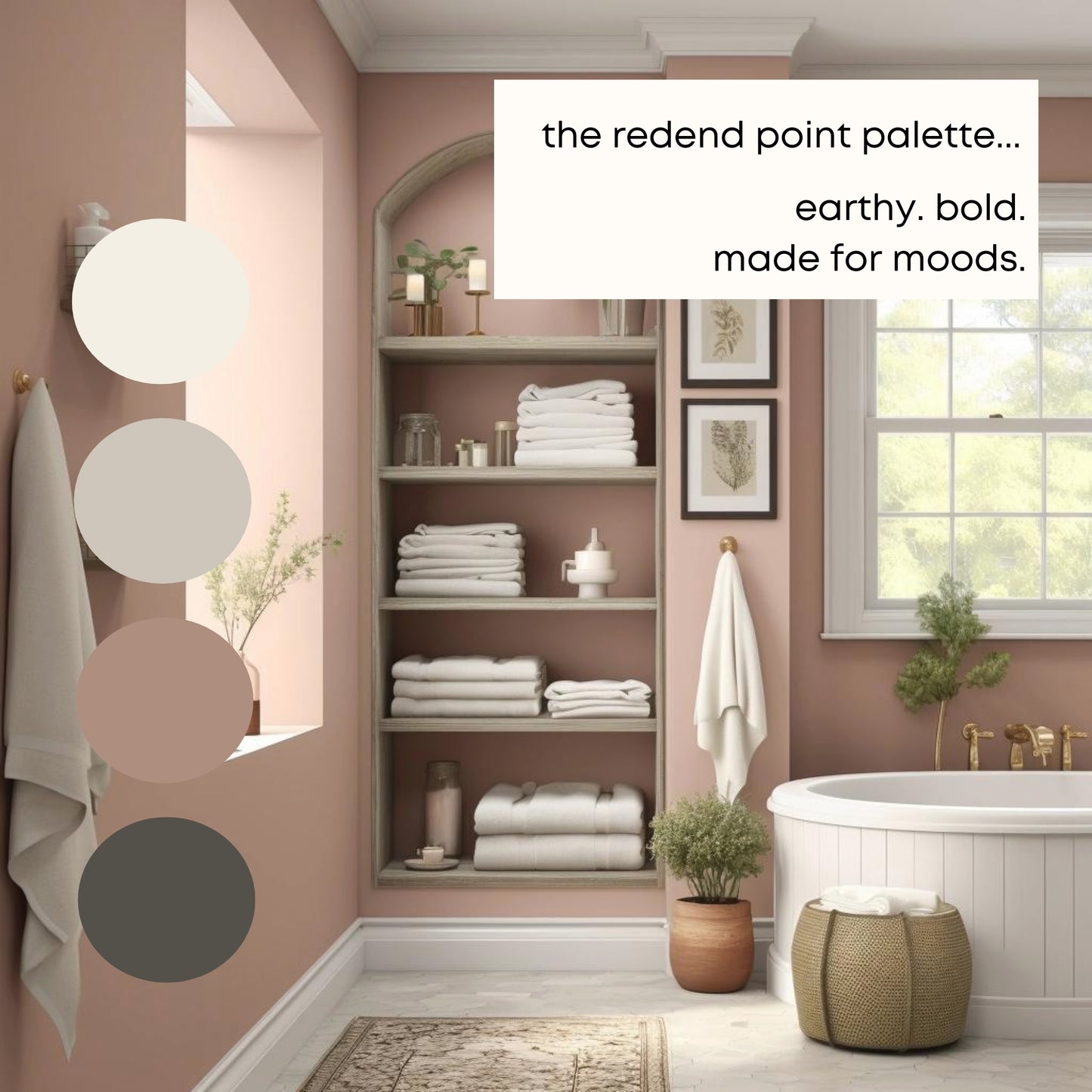 Redend Point Sherwin Williams Paint Palette, Neutral Interior Paint Colors, Earthy Color Scheme, Cascades Compliments, Warm Neutrals