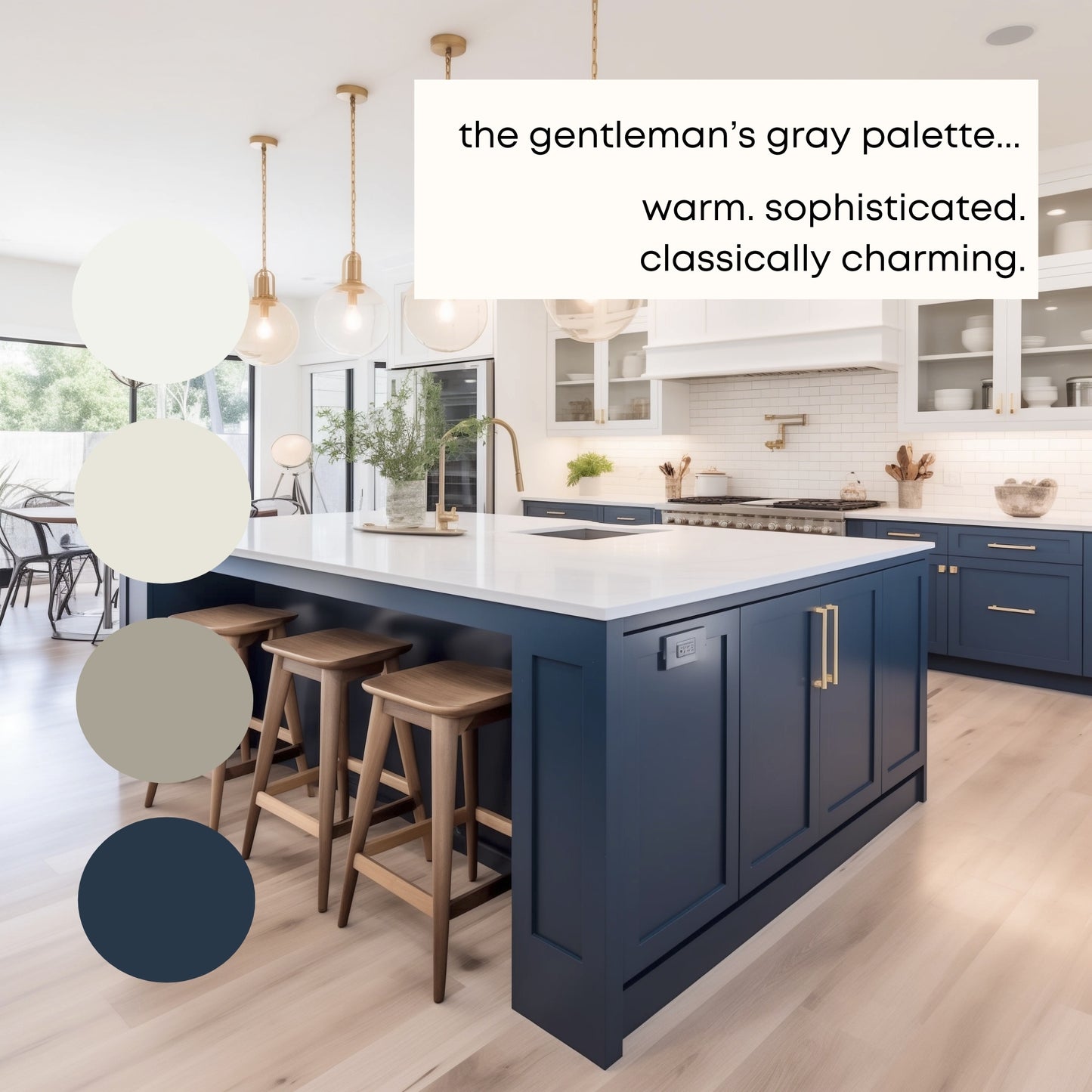 Gentleman's Gray Benjamin Moore Paint Palette, Neutral Interior Paint Colors, Coastal Color Scheme, Cloud White