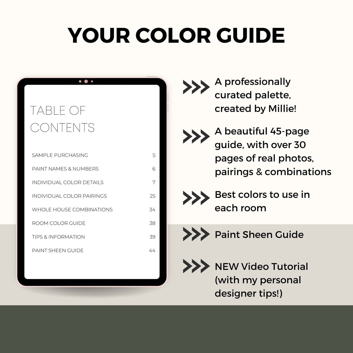 White Dove Benjamin Moore Paint Palette - Modern Neutral Interior Paint Colors for Home - Coordinating Interior Design Color Palette, Benjamin Moore White Dove