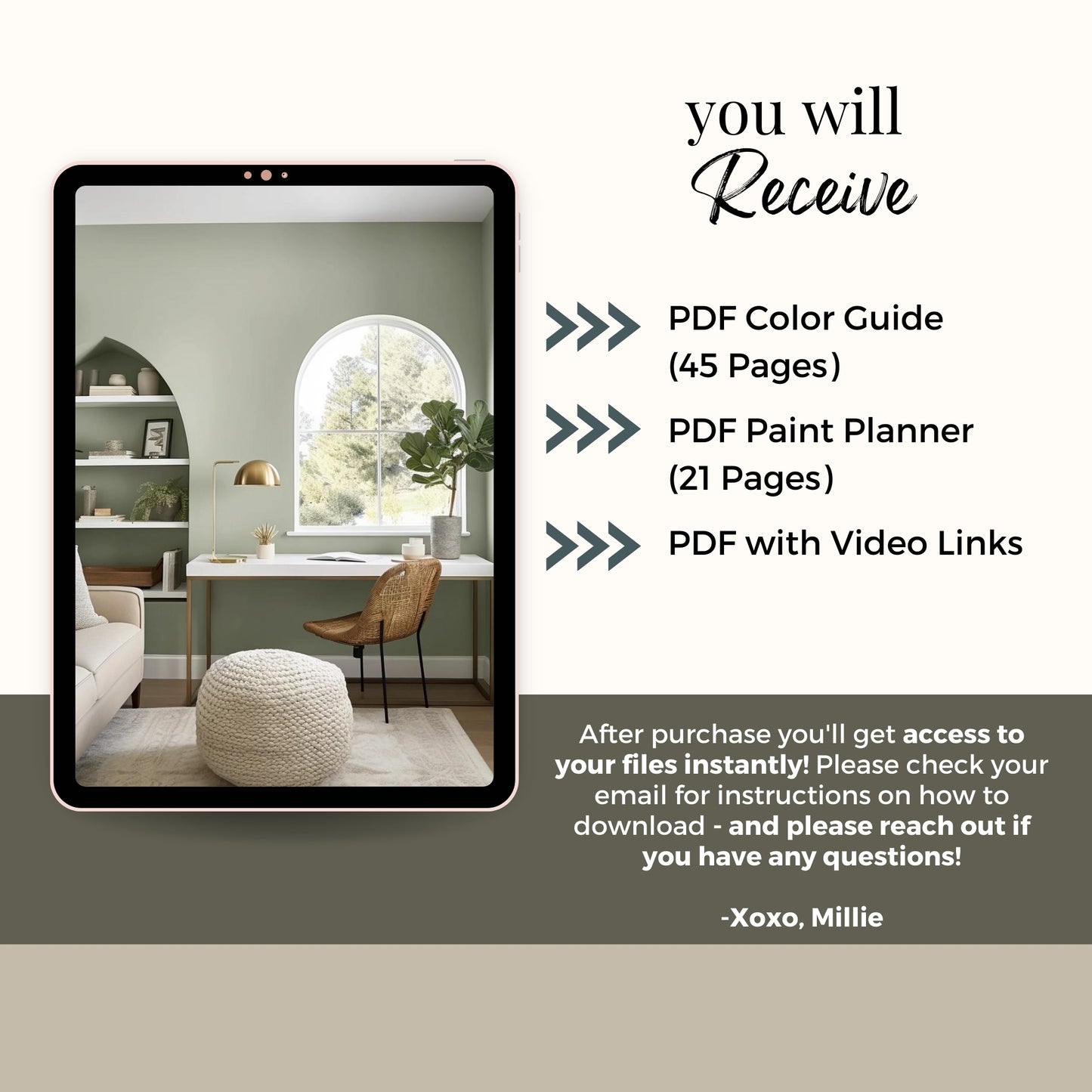 Boho Neutrals Benjamin Moore Paint Palette, Neutral Interior Paint Colors, Earthy Color Scheme, Vanderberg Blue Compliments, Warm Neutrals