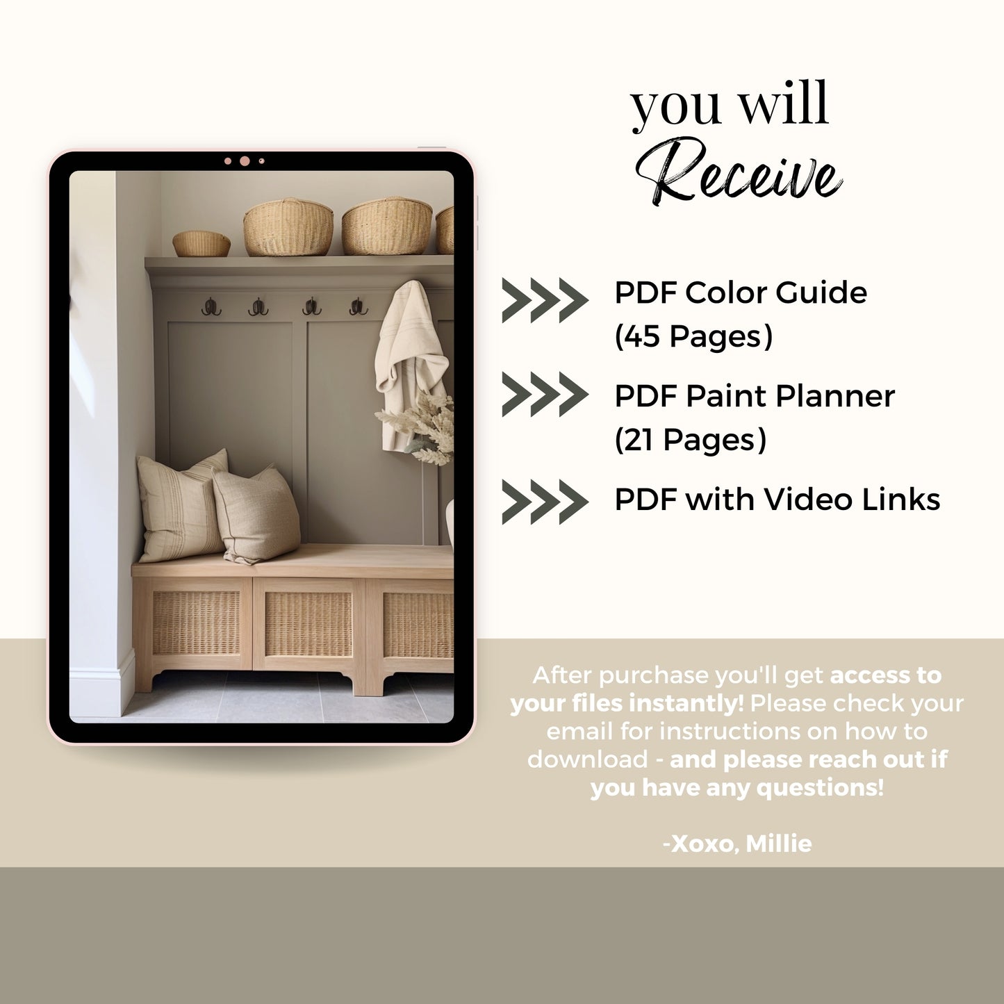 Soft Neutrals Benjamin Moore Paint Palette, Boho Neutral Interior Paint Colors, Modern Neutral Color Scheme, Warm Neutrals, Clay Beige