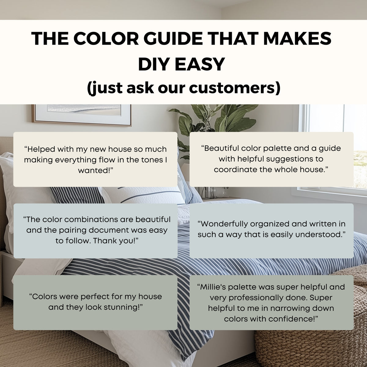 Calm Neutrals Benjamin Moore Paint Palette, Calm Neutral Interior Paint Colors, Beach House Coastal Color Scheme, Pale Oak