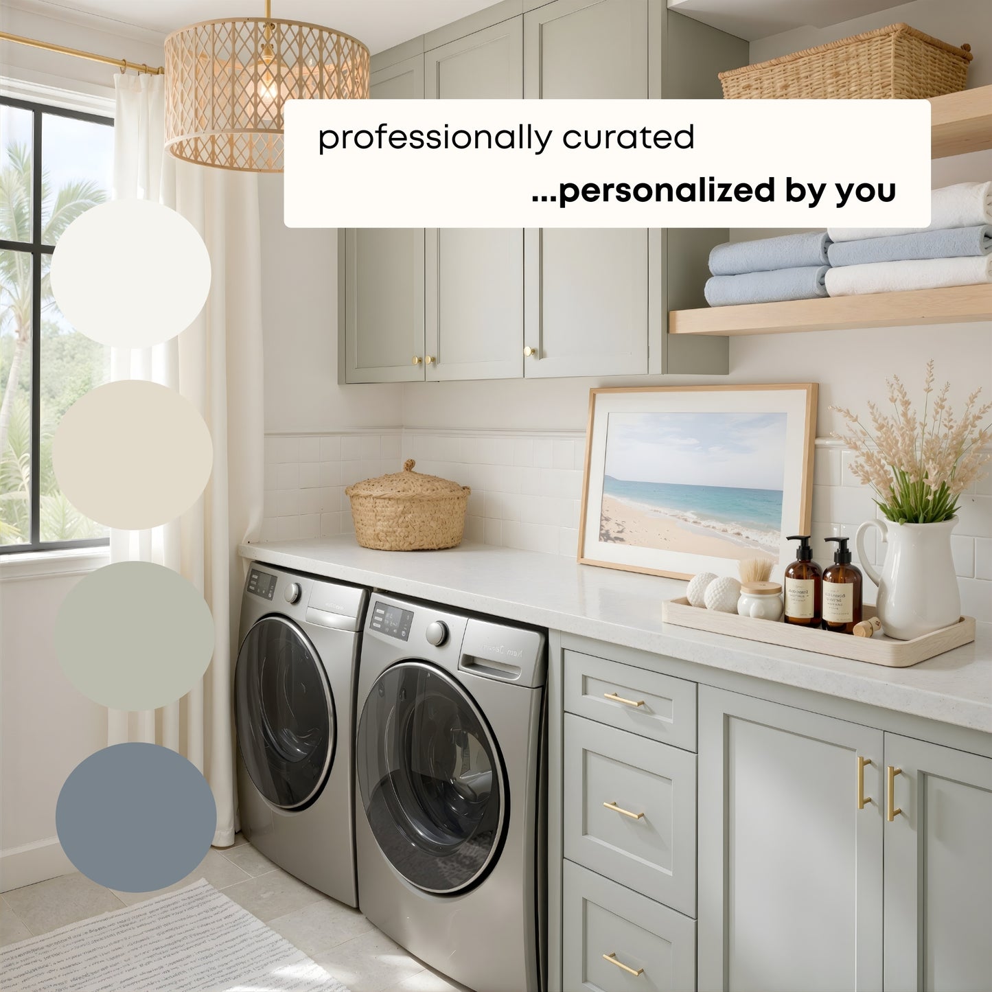 Quiet Coastal | Sherwin Williams Paint Palette | Calm Coastal Neutrals | Timeless Beach House Color Scheme
