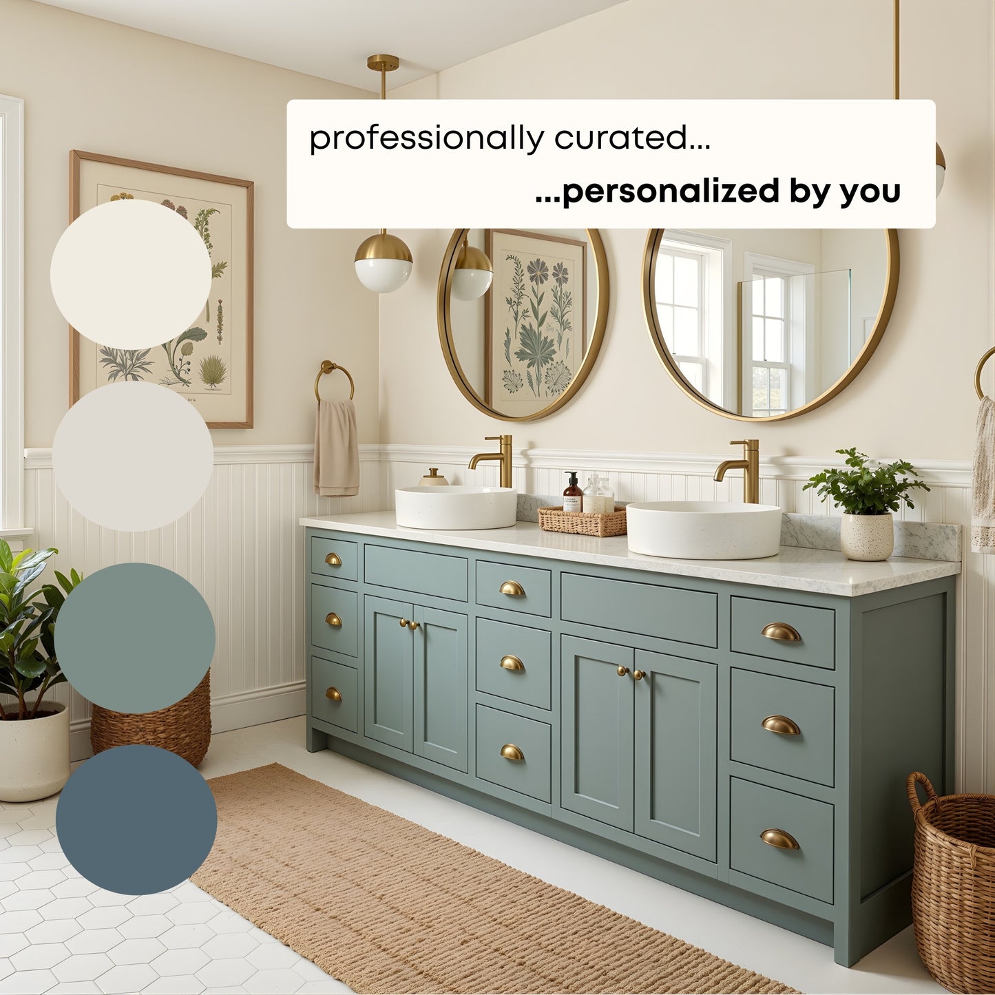 White Dove Benjamin Moore Paint Palette - Modern Neutral Interior Paint Colors for Home - Coordinating Interior Design Color Palette, Benjamin Moore White Dove