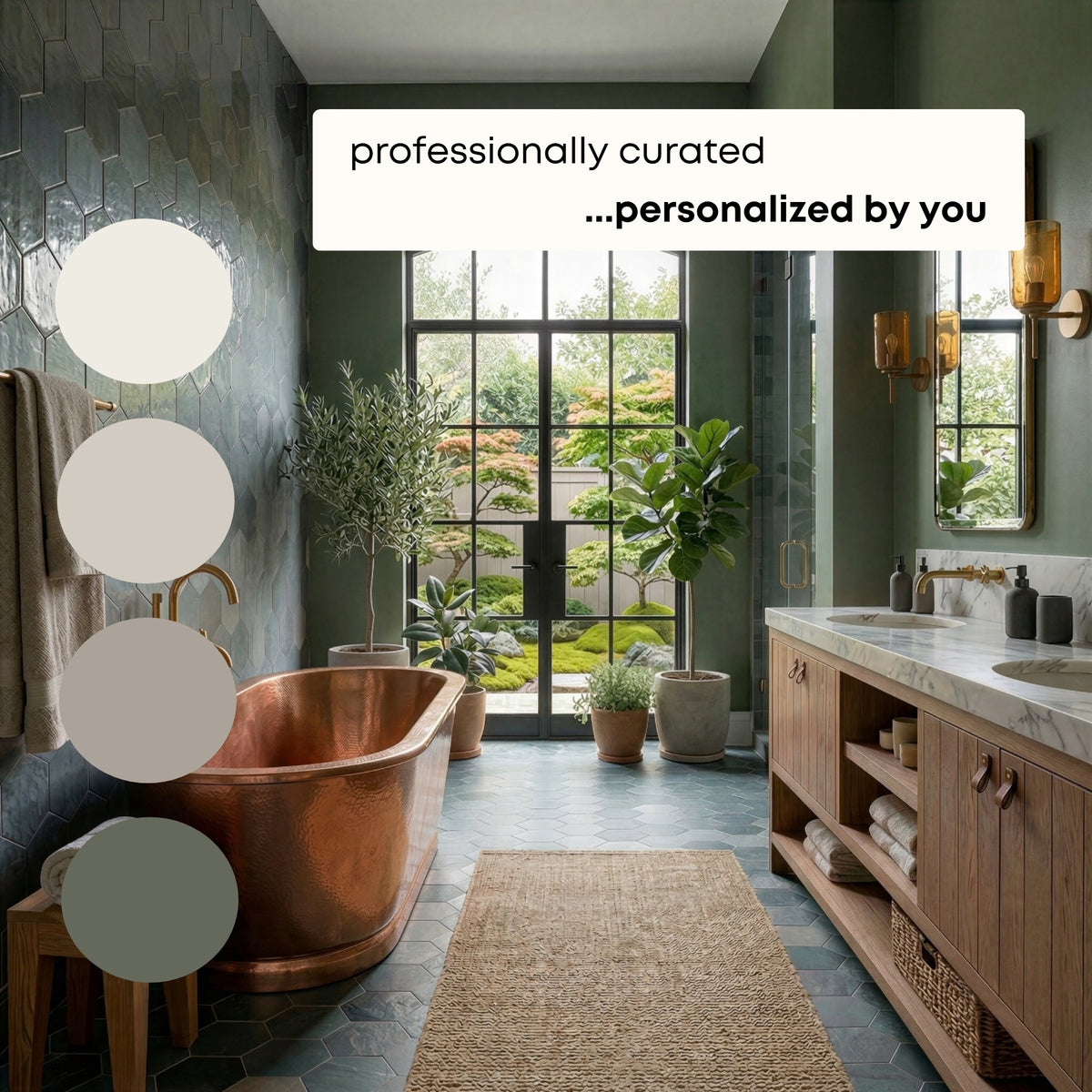 Chantilly Lace Benjamin Moore Paint Palette | Timeless Neutral Interior Paint Colors | Warm Neutrals | Rich Timeless Colors