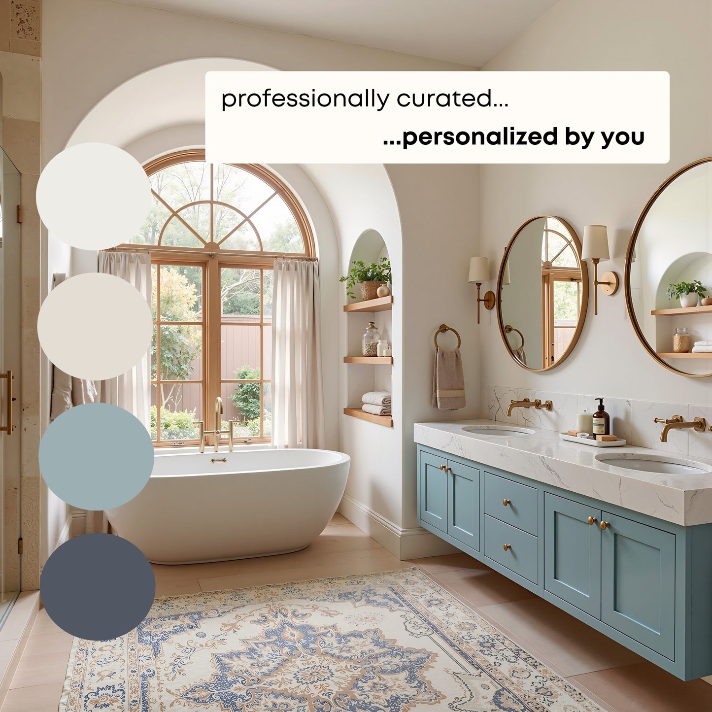 Pale Oak - #2 Benjamin Moore Paint Palette | Timeless Neutral Interior Paint Colors | Transitional Coastal Color Scheme