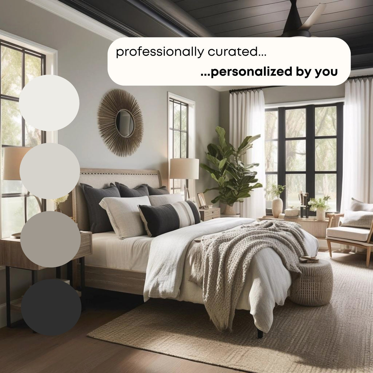 Modern Farmhouse Sherwin Williams Paint Palette, Neutral Interior Pain ...