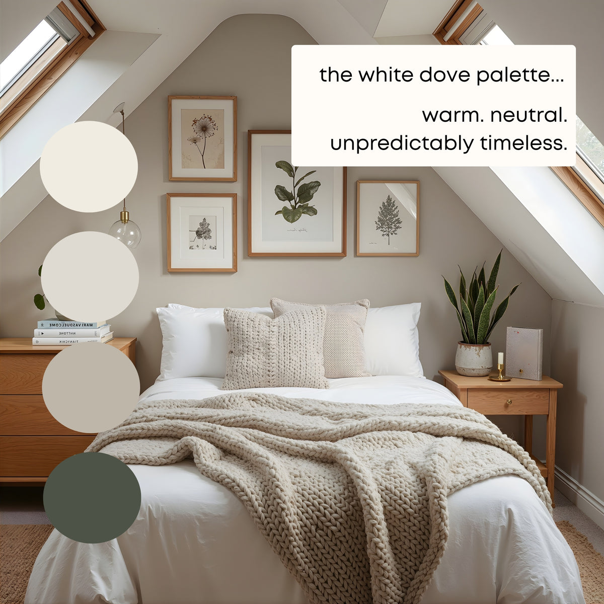 White Dove Benjamin Moore Paint Palette - Modern Neutral Interior Pain ...