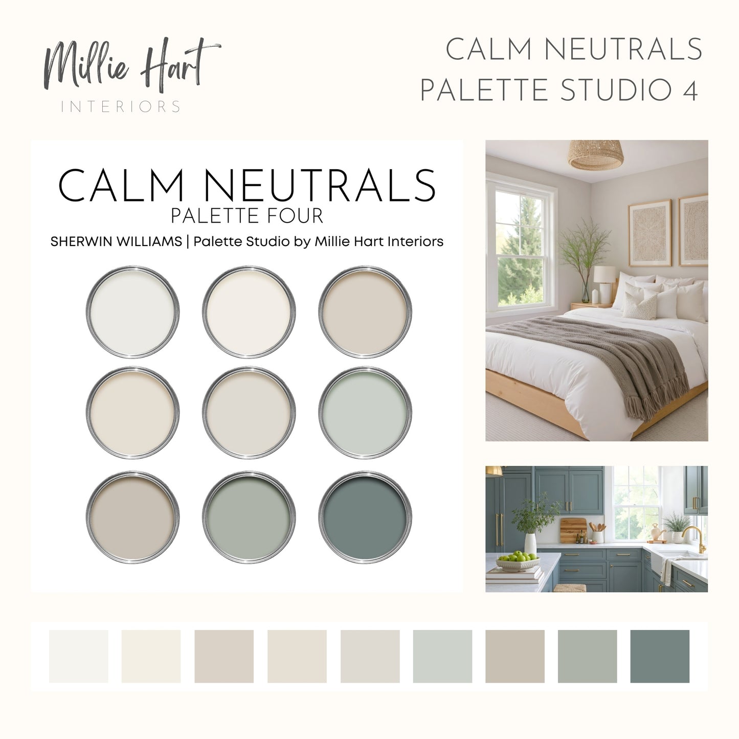 Calm Neutrals Palette Studio Bundle with Sherwin Williams Colors