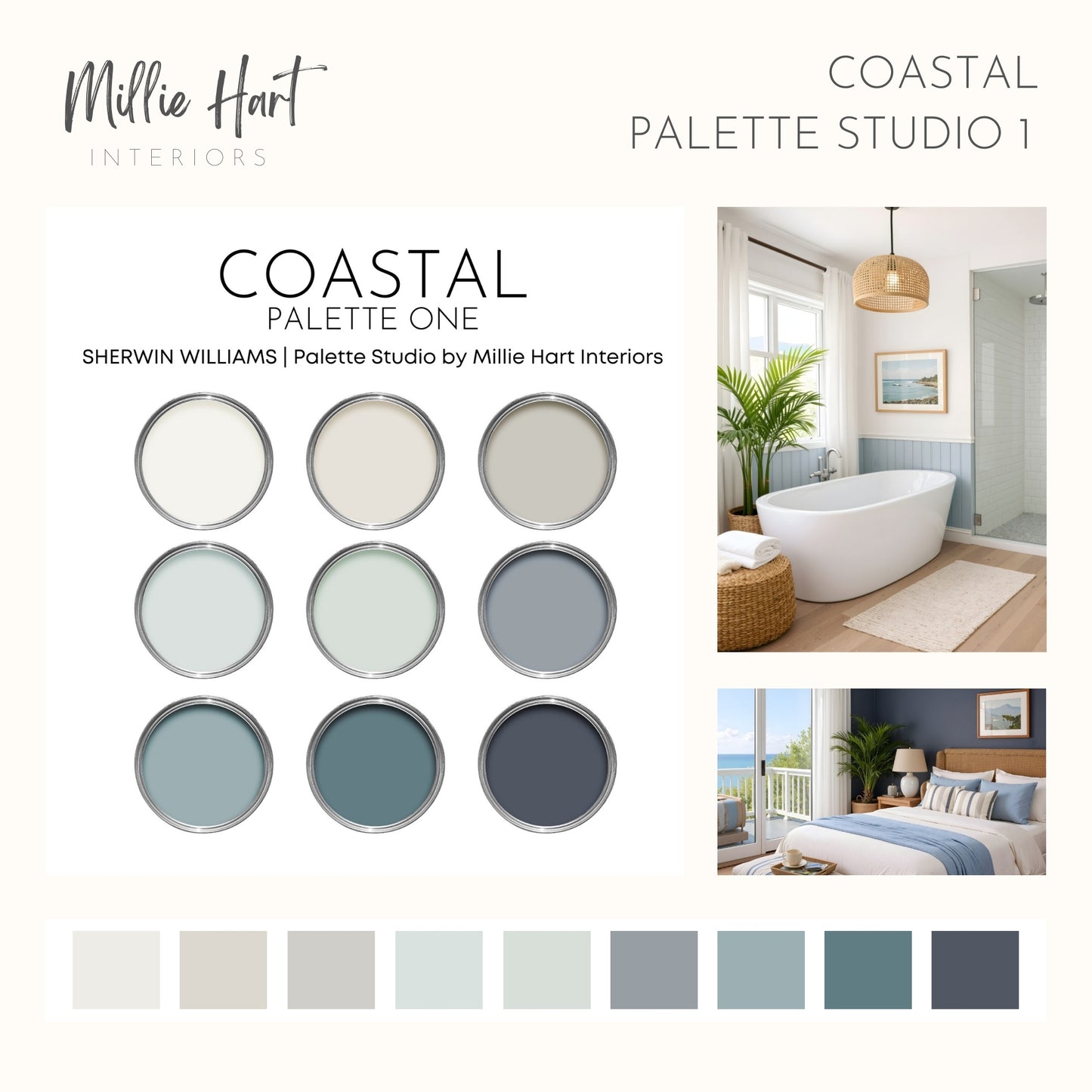 Coastal Palette Studio Bundle with Sherwin Williams Colors