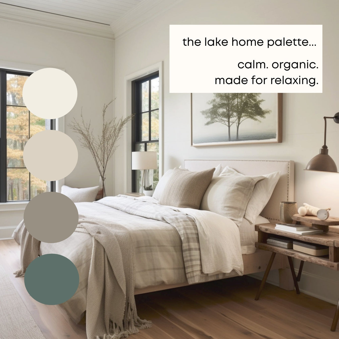 Lake Home Benjamin Moore Paint Palette - Modern Neutral Interior Paint ...