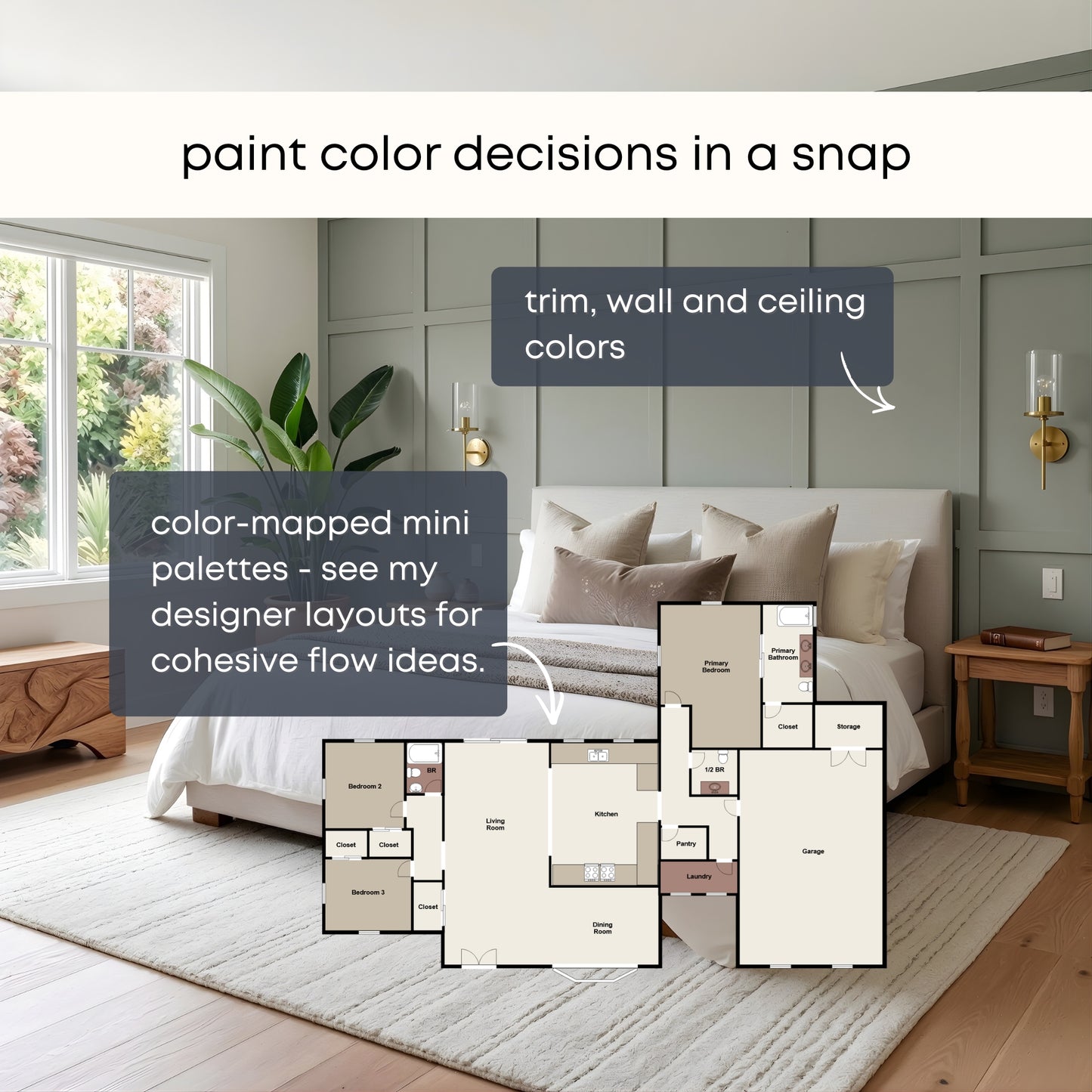 Greek Villa - Palette Three, Sherwin Williams Paint Palette | Neutral Interior Paint Colors | Rustic Mediterranean Coastal Color Scheme