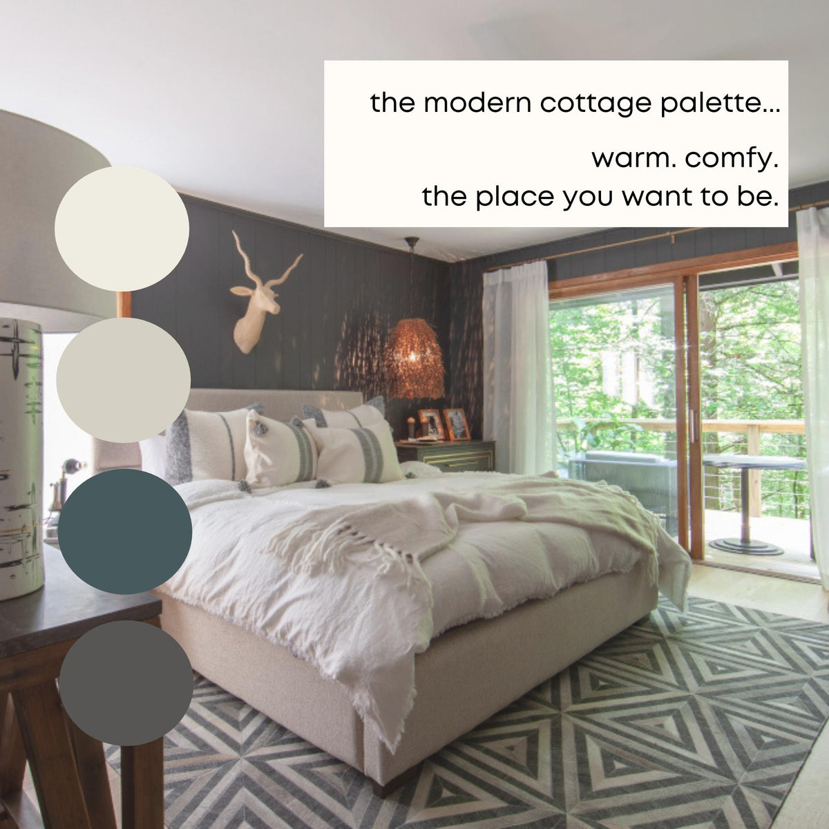 Modern Cottage Benjamin Moore Paint Palette, Warm Neutrals, Interior P ...