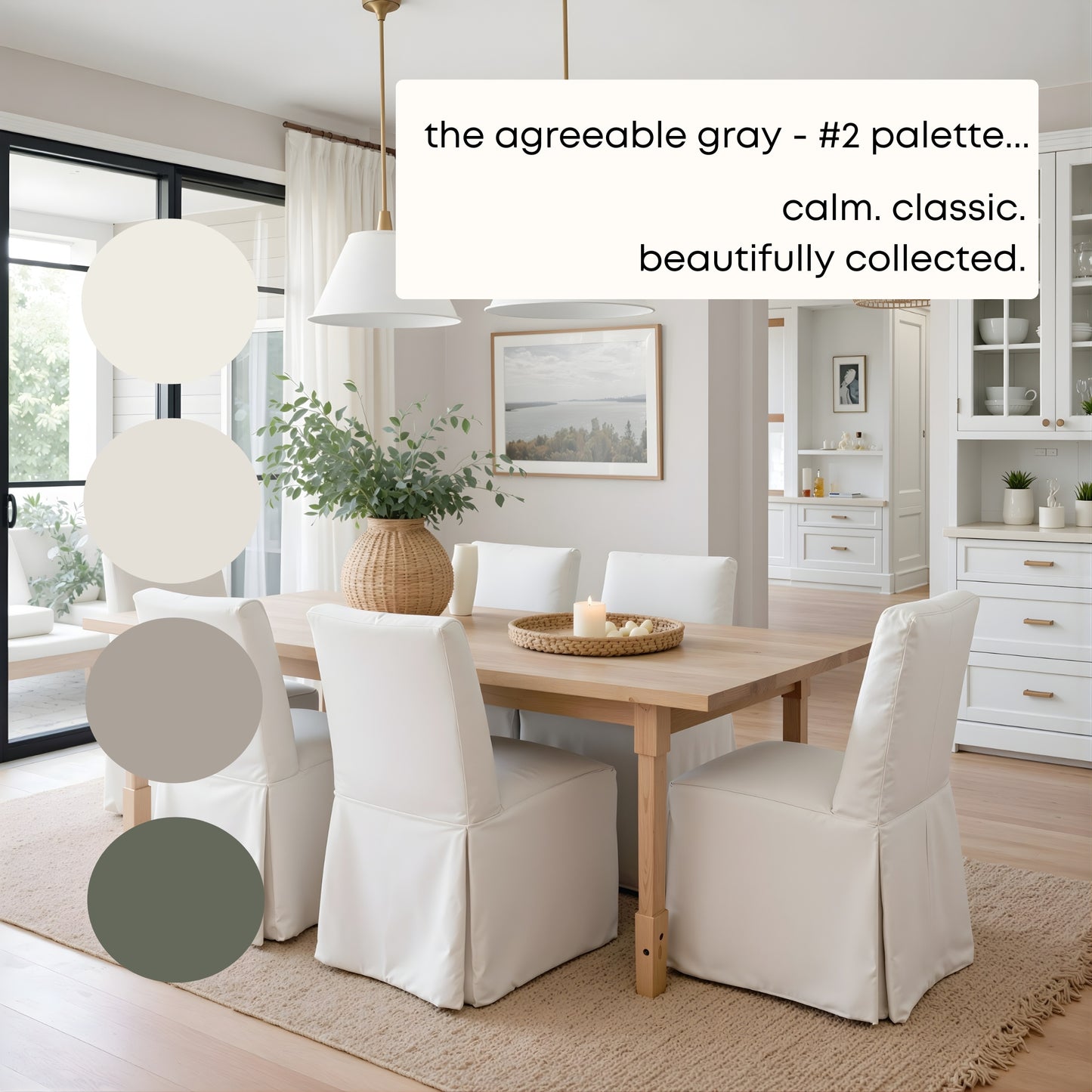Agreeable Gray - Palette Two | Sherwin Williams Paint Palette | Neutral Interior Paint Colors for a Cozy Home | Rich Timeless Color Scheme