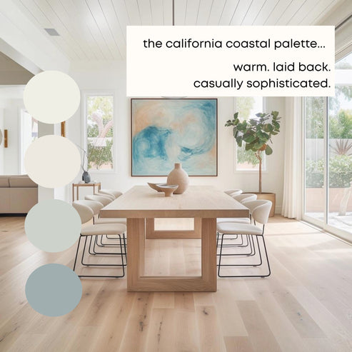 California Coastal Sherwin Williams Paint Palette - Airy Coastal, Neut ...