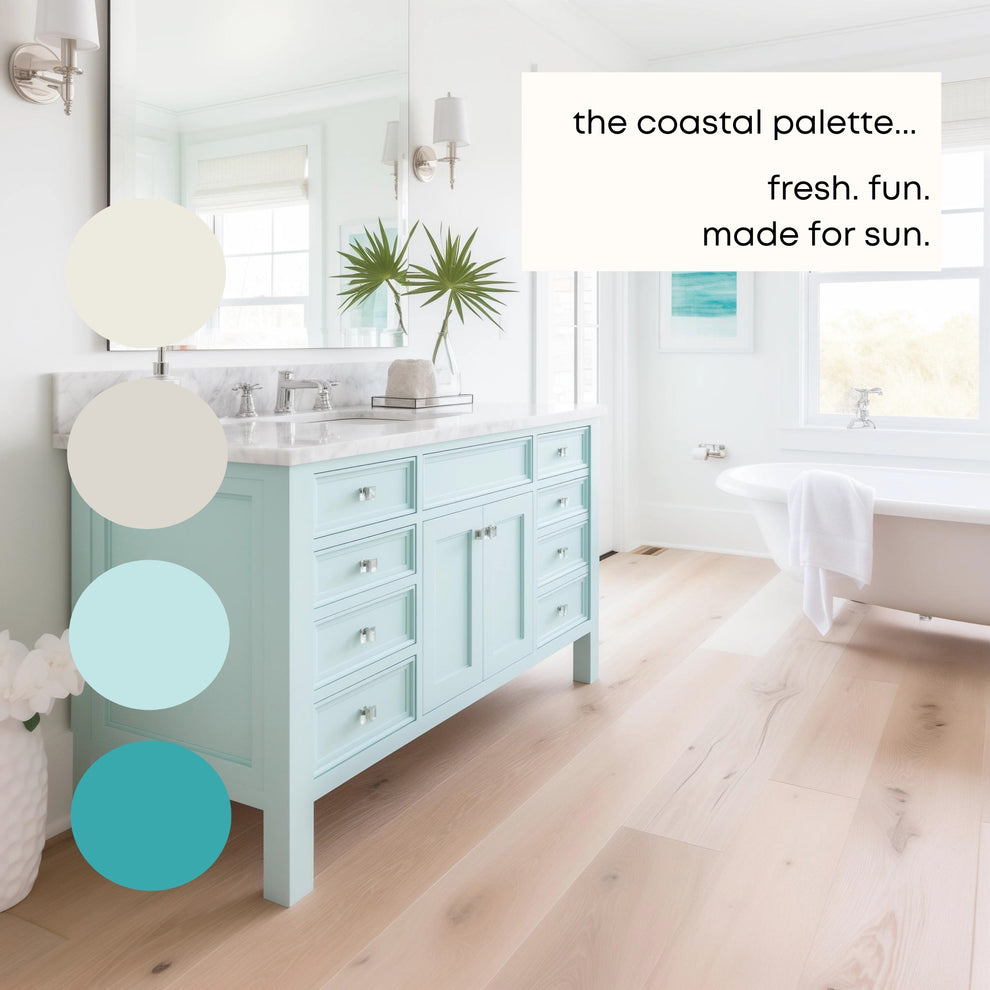 Coastal Sherwin Williams Paint Palette, Interior Paint Colors for Home ...