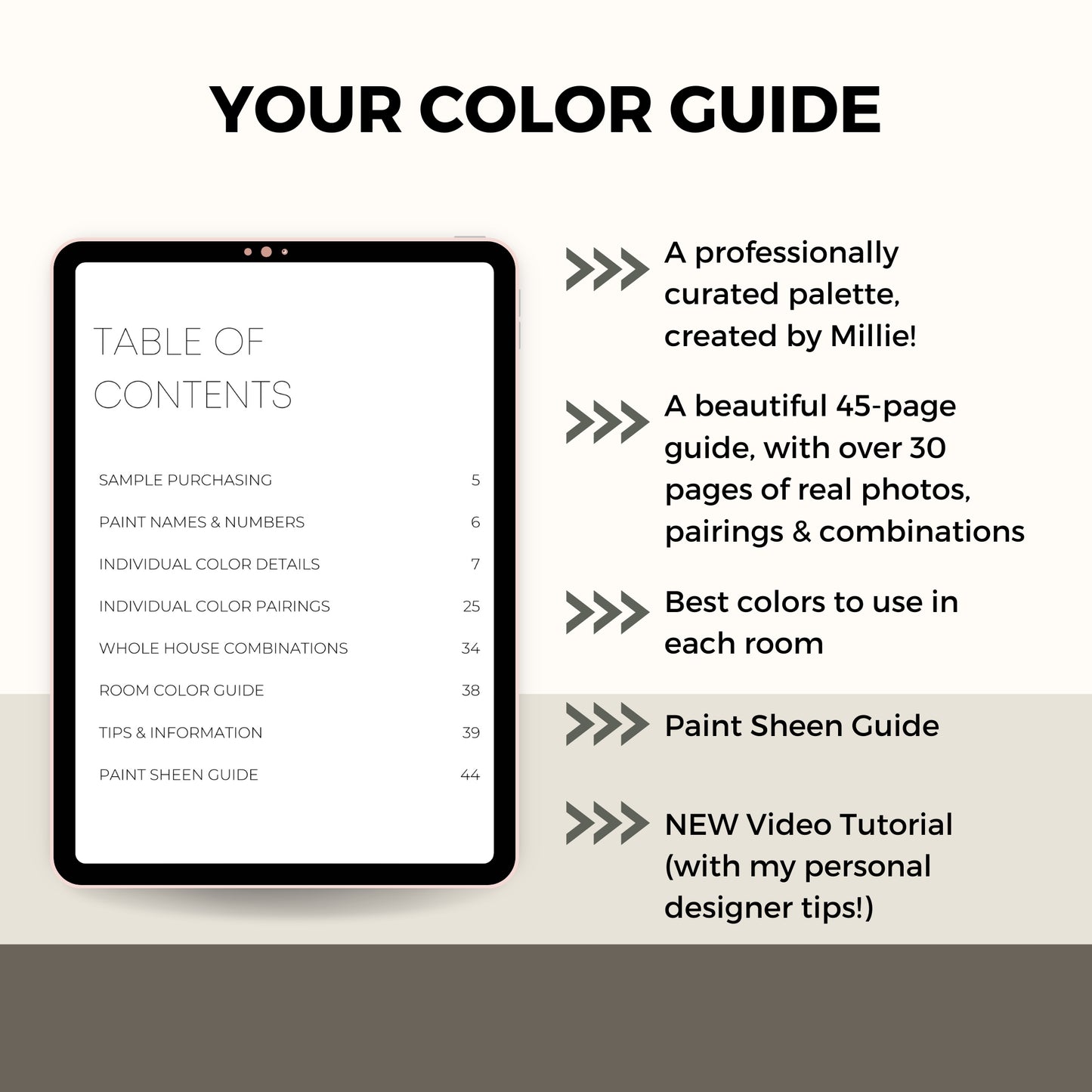 Earthy Organic Sherwin Williams Paint Palette, Interior Paint Colors for Home, Modern Neutrals, Warm and Cozy, Neutral Ground