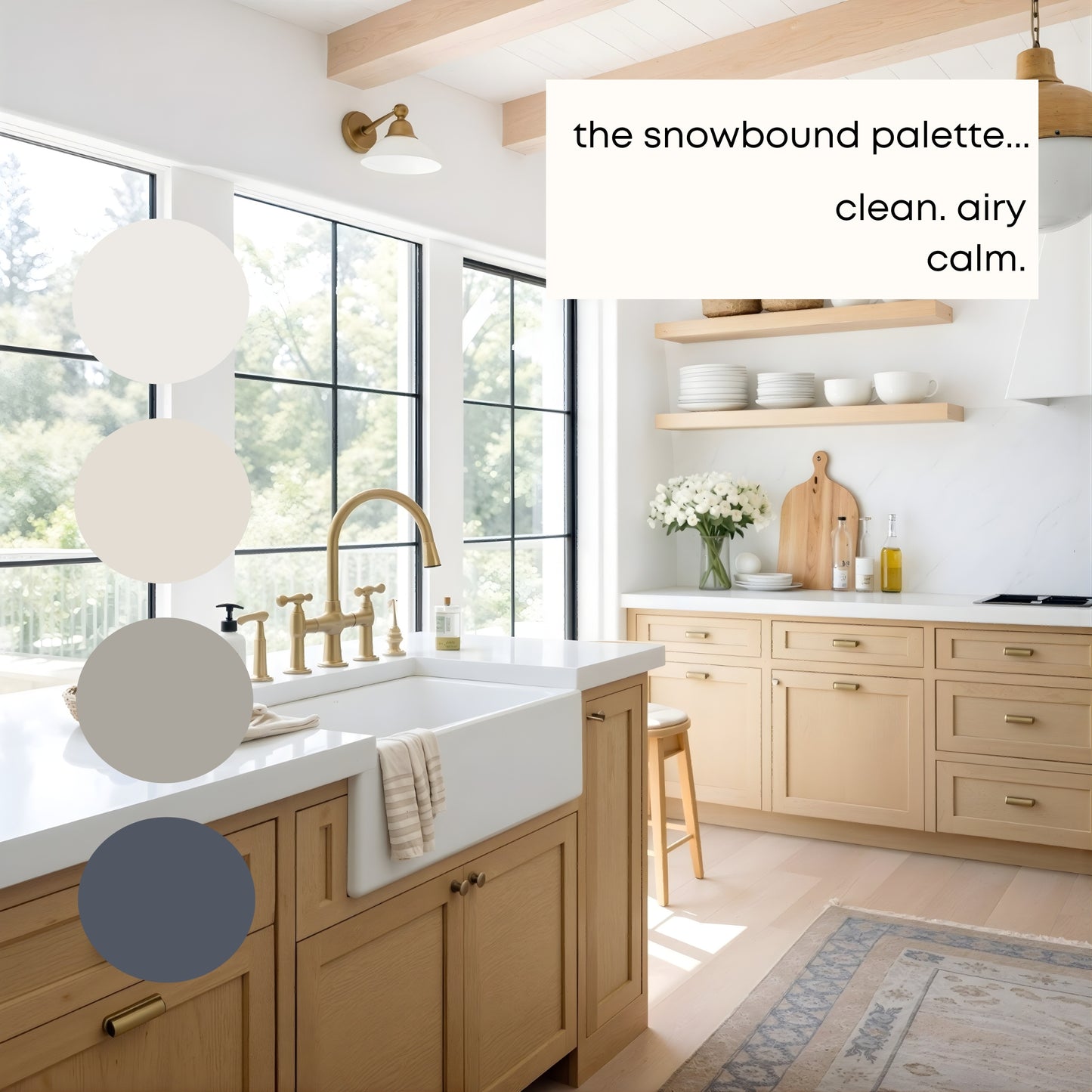 Snowbound Sherwin Williams Paint Palette, Neutral Interior Paint Colors, Coastal Cottage, Calm House