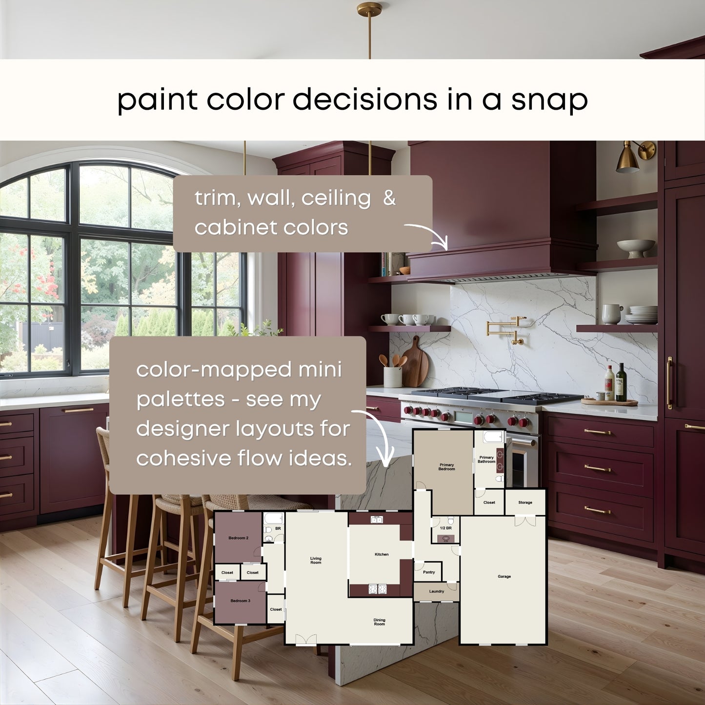 Socialite Sherwin Williams Paint Palette | Paint Colors for Home | Modern Moody Neutrals Color Scheme | Organic Earth Tones