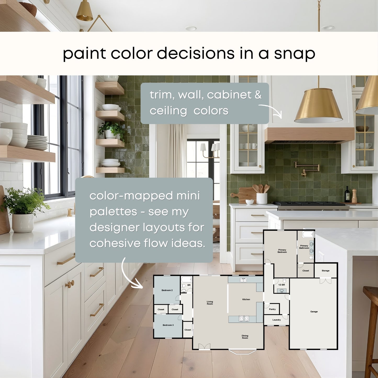 Calm Neutrals Benjamin Moore Paint Palette, Calm Neutral Interior Paint Colors, Beach House Coastal Color Scheme, Pale Oak