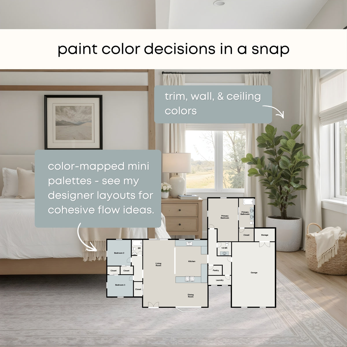 Calm Neutrals Sherwin Williams Paint Palette, Calm Neutral Interior Paint Colors, Beach House Coastal Color Scheme, Natural Choice