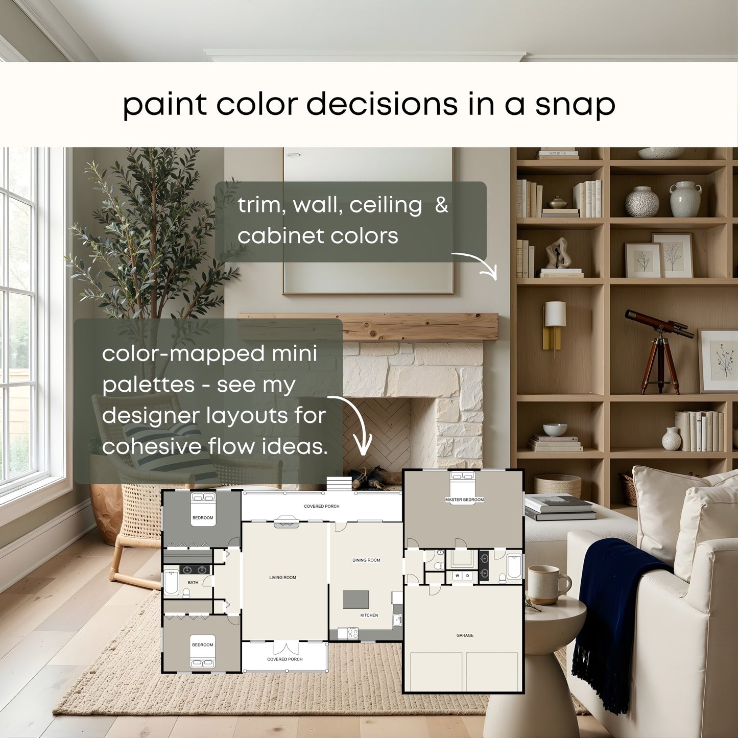 Anew Gray Sherwin Williams Paint Palette | Modern Interior Paint Colors | Coordinating Neutrals