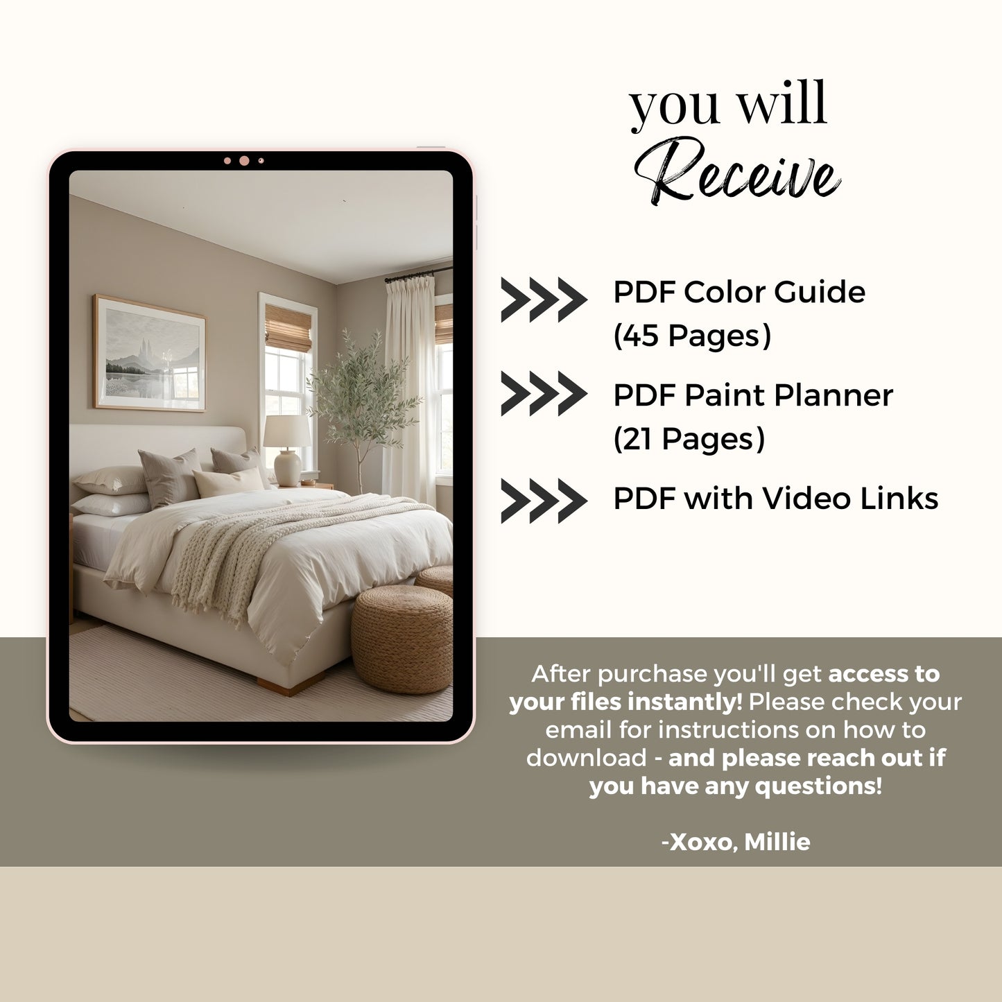 Grant Beige Benjamin Moore Paint Palette, Neutral Interior Paint Colors, Transitional, Warm Neutral Color Scheme (Copy)