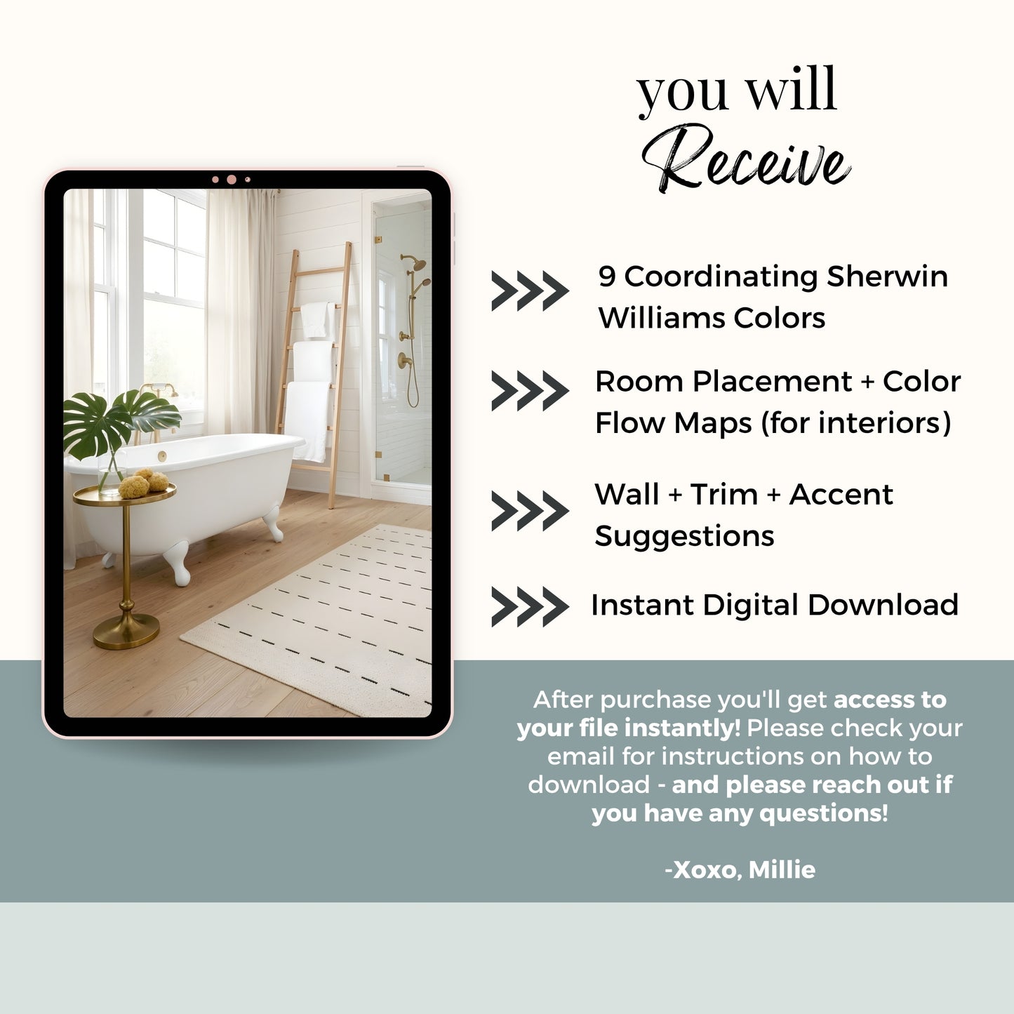 Modern Coastal Sherwin Williams Paint Palette | 9 Coordinating Interior Paint Colors | Coastal Design Color Scheme