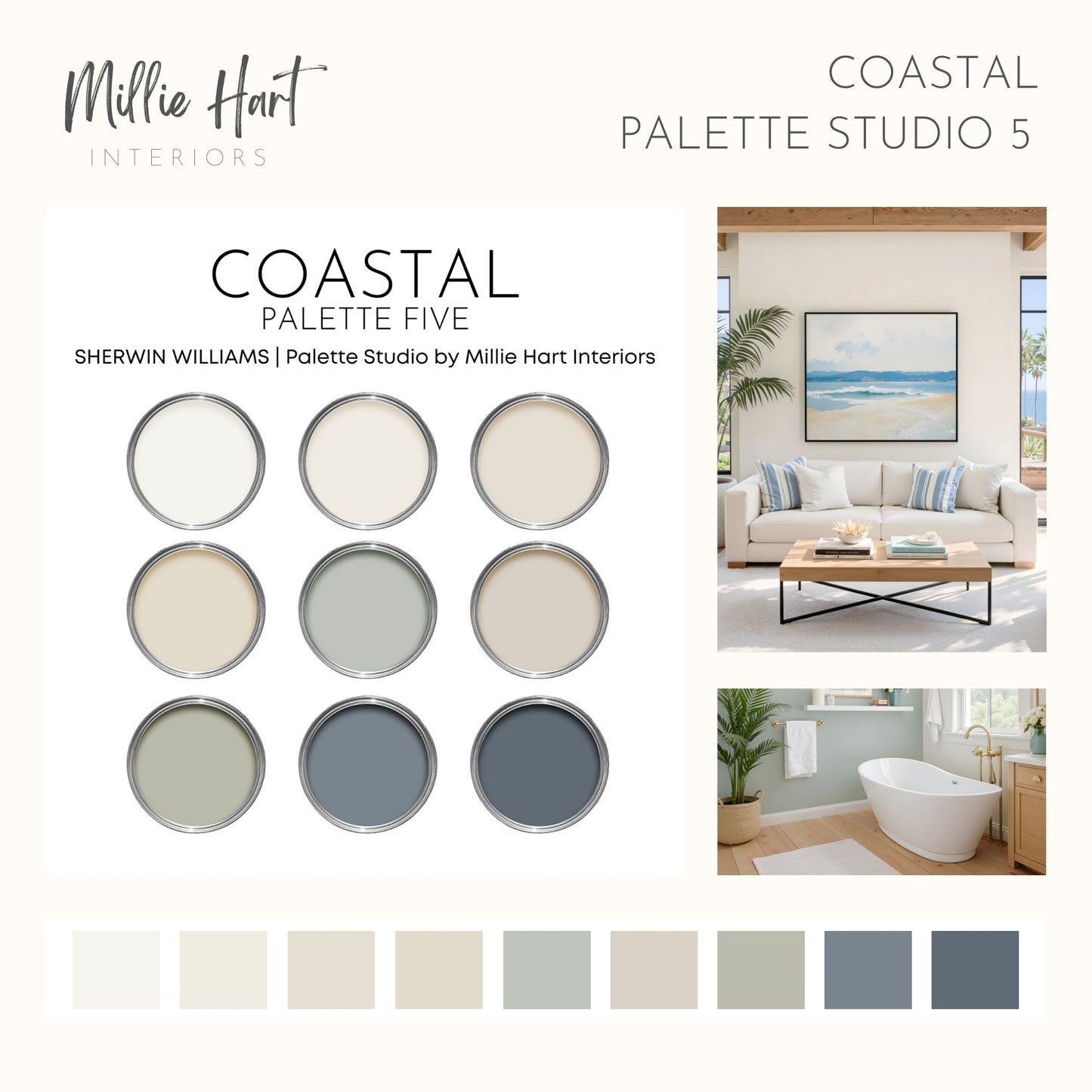 Coastal Palette Studio Bundle with Sherwin Williams Colors