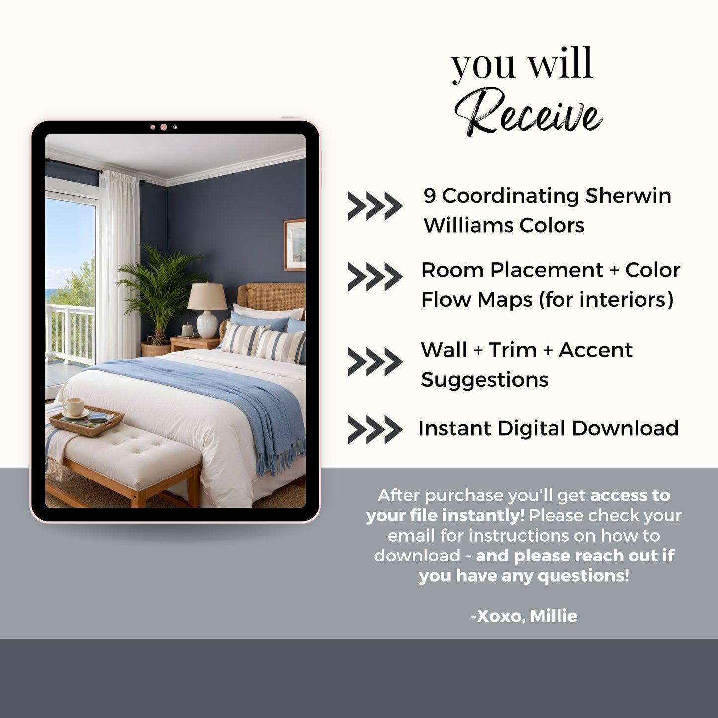 Sanctuary Sherwin Williams Paint Palette | Calm Neutral Interior Paint Colors for Home | Airy Interior Design Color Palette