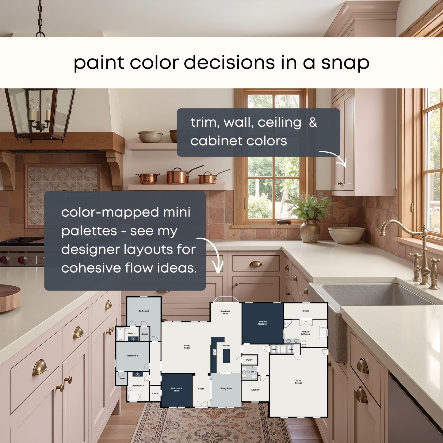 In the Navy Sherwin Williams Paint Palette - Modern Neutral Interior Paint Colors for Home, In the Navy Compliments, Whole House Color Palette, Sherwin Williams Pure White