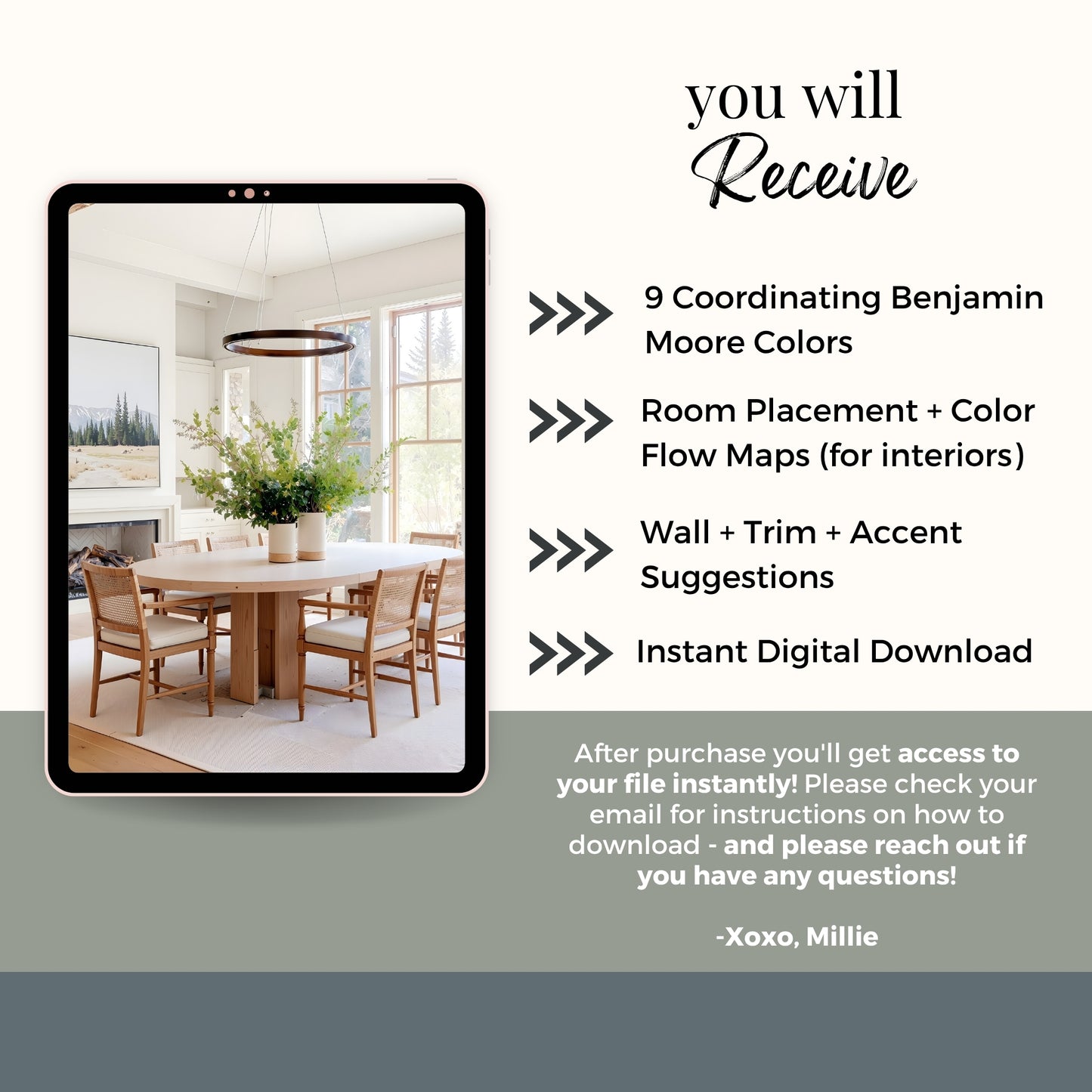 Swiss Coffee Benajmain Moore Paint Palette, Modern Neutral Interior Paint Colors for Home, Swiss Coffee Compliments, Warm Whites, Apparition
