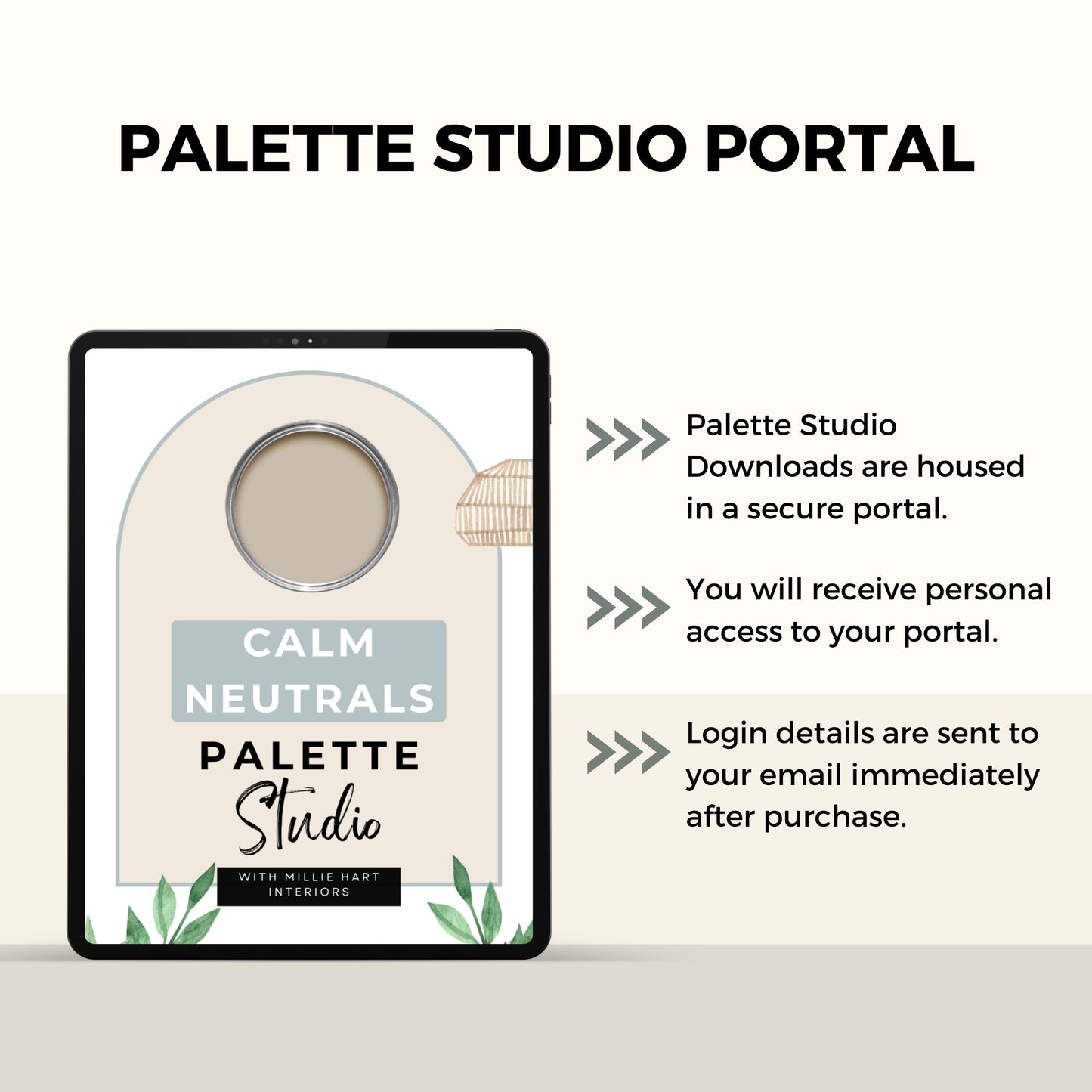 Calm Neutrals Palette Studio Bundle with Sherwin Williams Colors