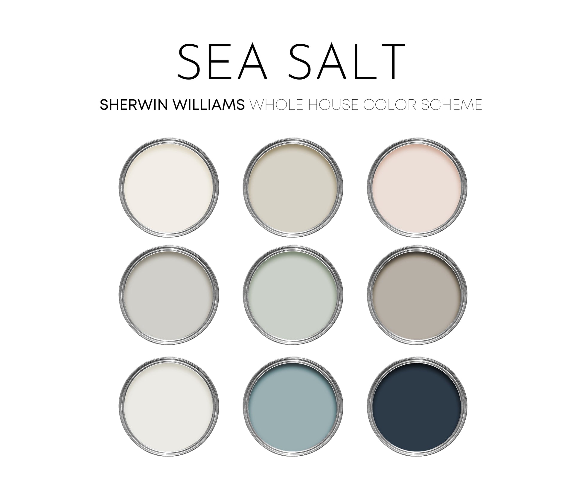 Sea Salt Sherwin Williams Paint Palette