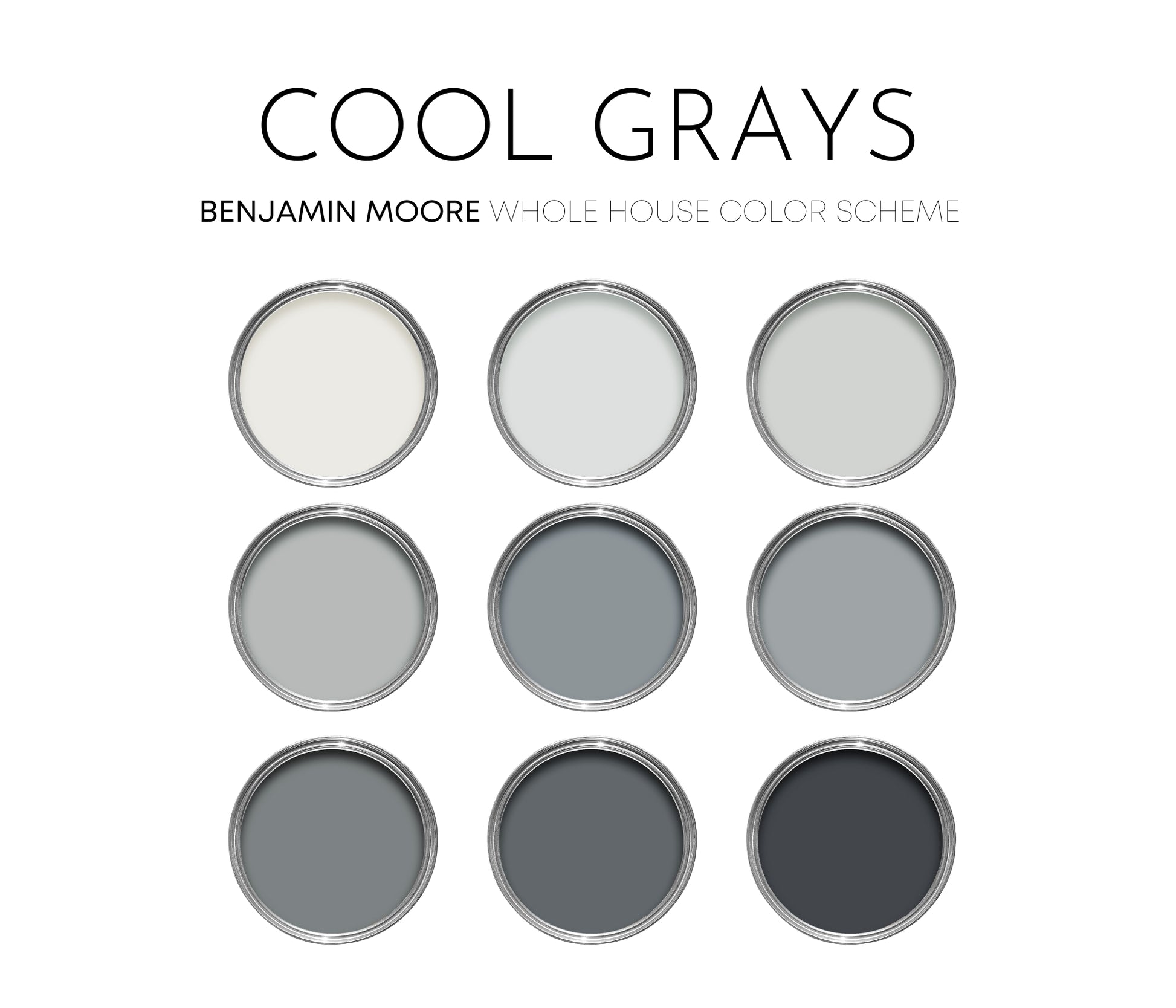 Benjamin Moore Light Grey Paint Colours Shelly Lighting
