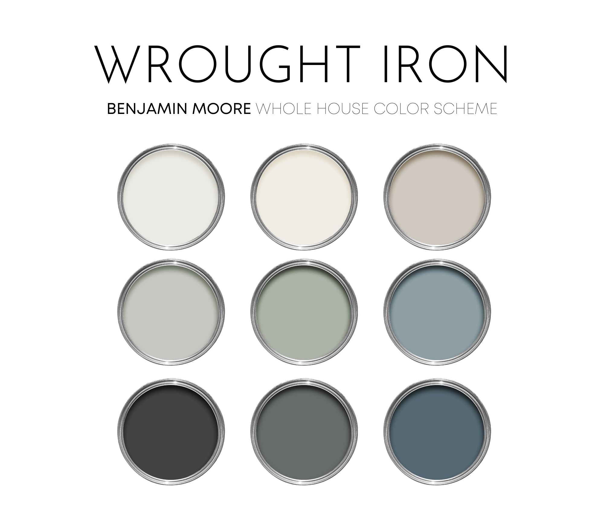 Wrought on sale iron paint