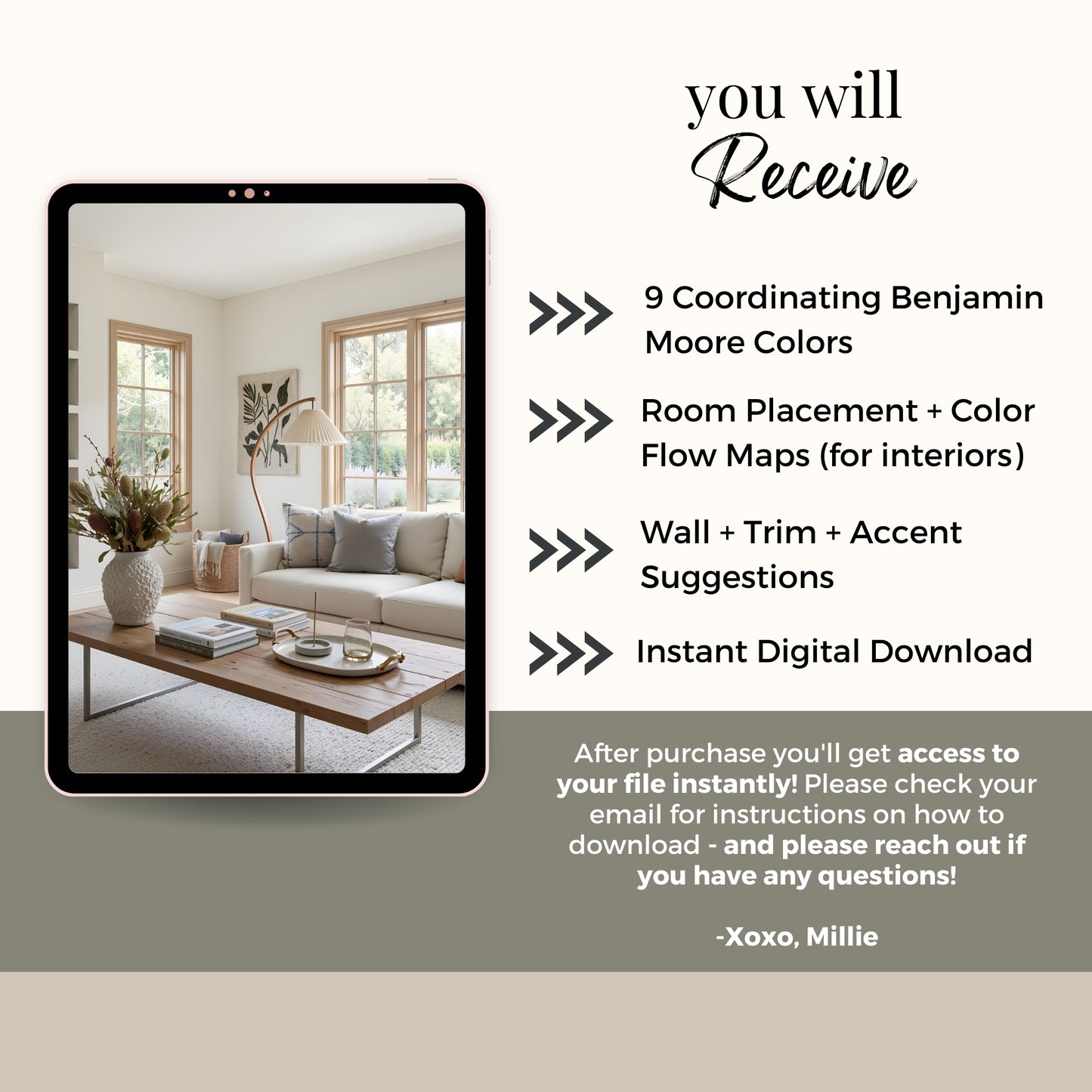 Saybrook Sage Benjamin Moore Paint Palette, Warm Neutral Interior Paint Colors, Cottage Color Scheme, White Dove